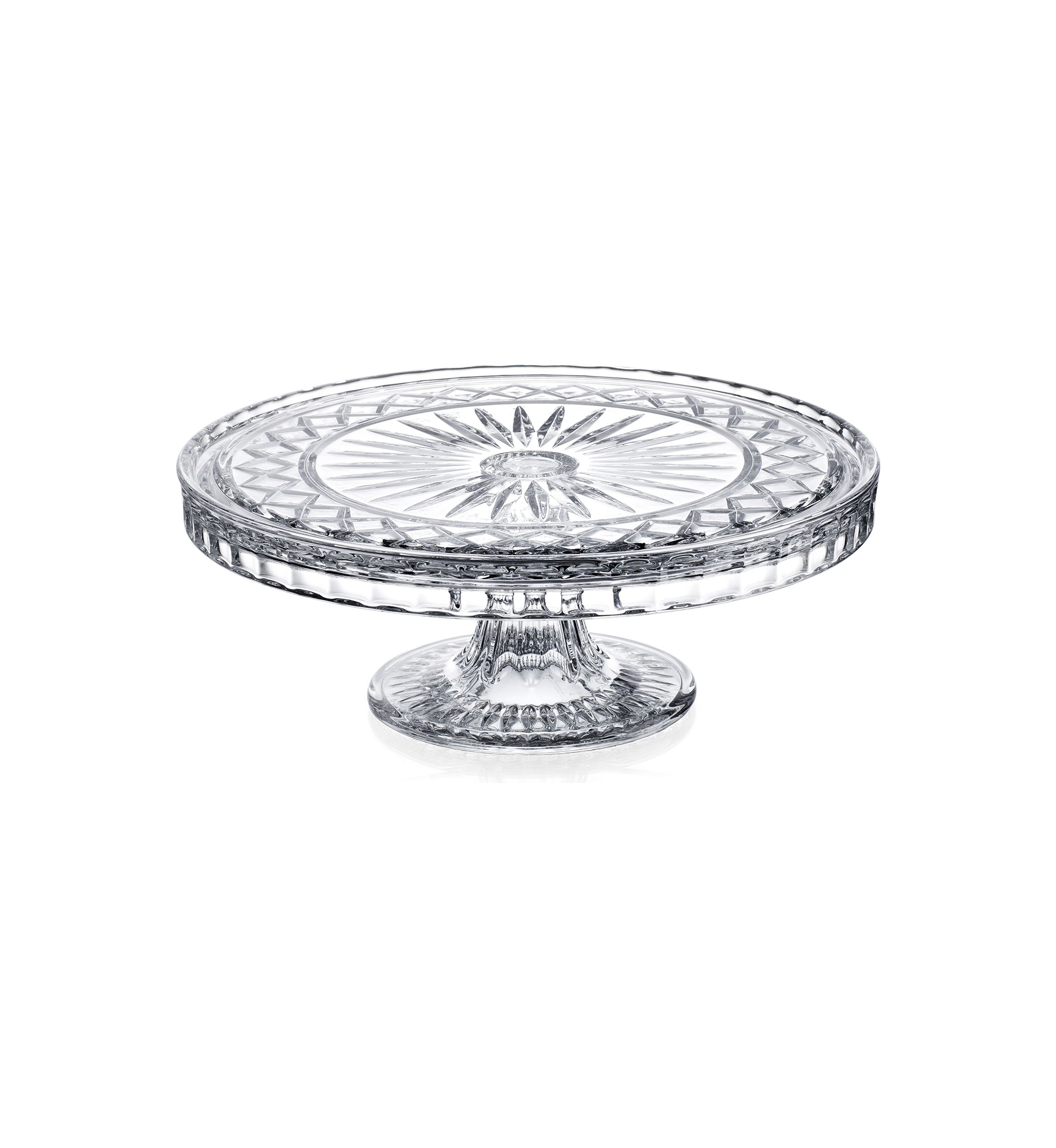Crystal Footed Cake Plate