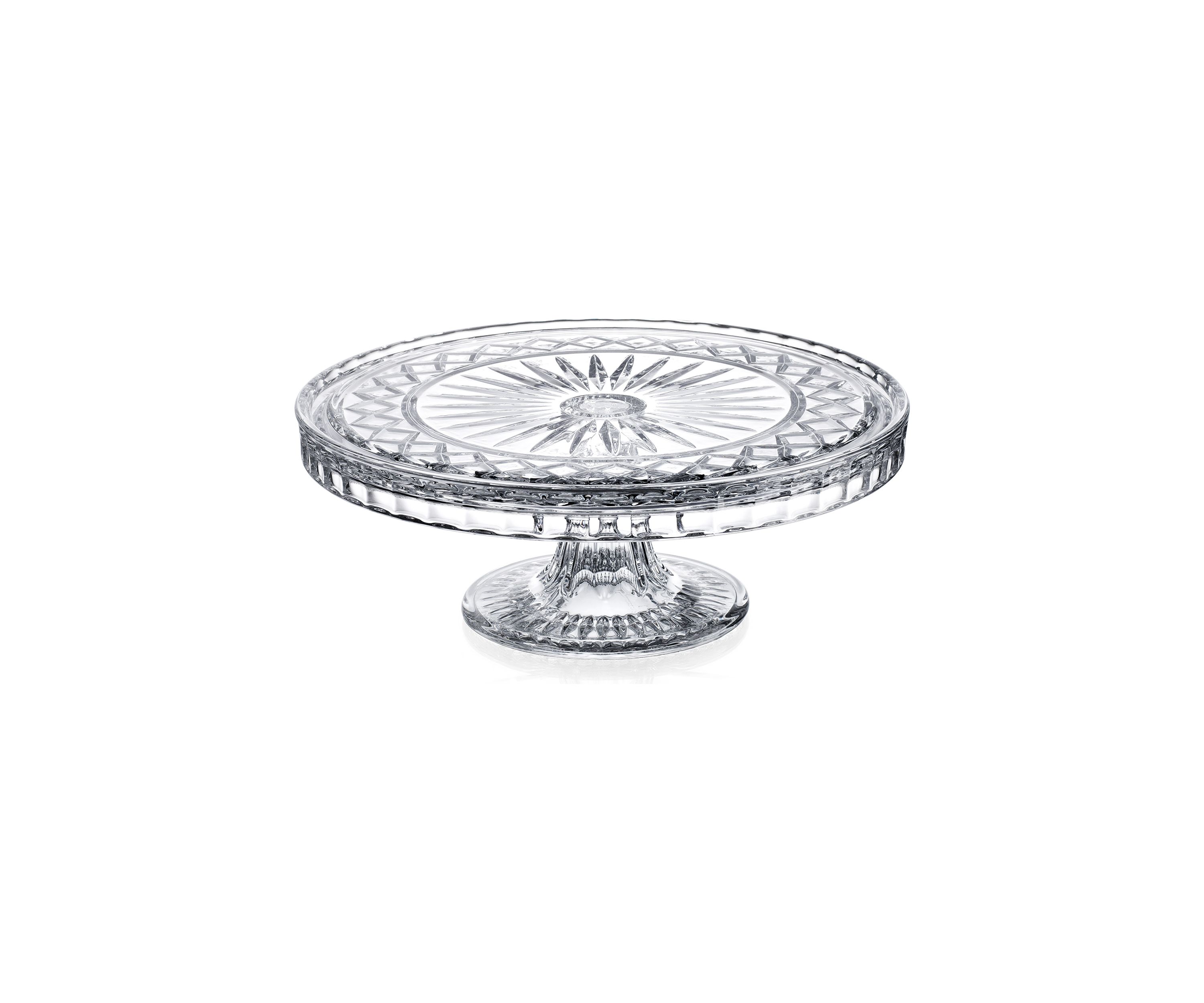 Crystal Footed Cake Plate