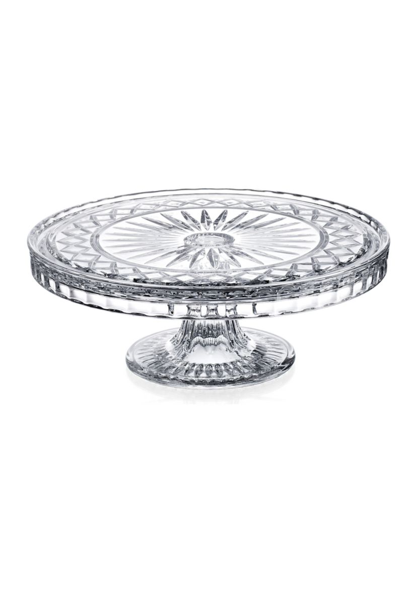 Crystal Footed Cake Plate