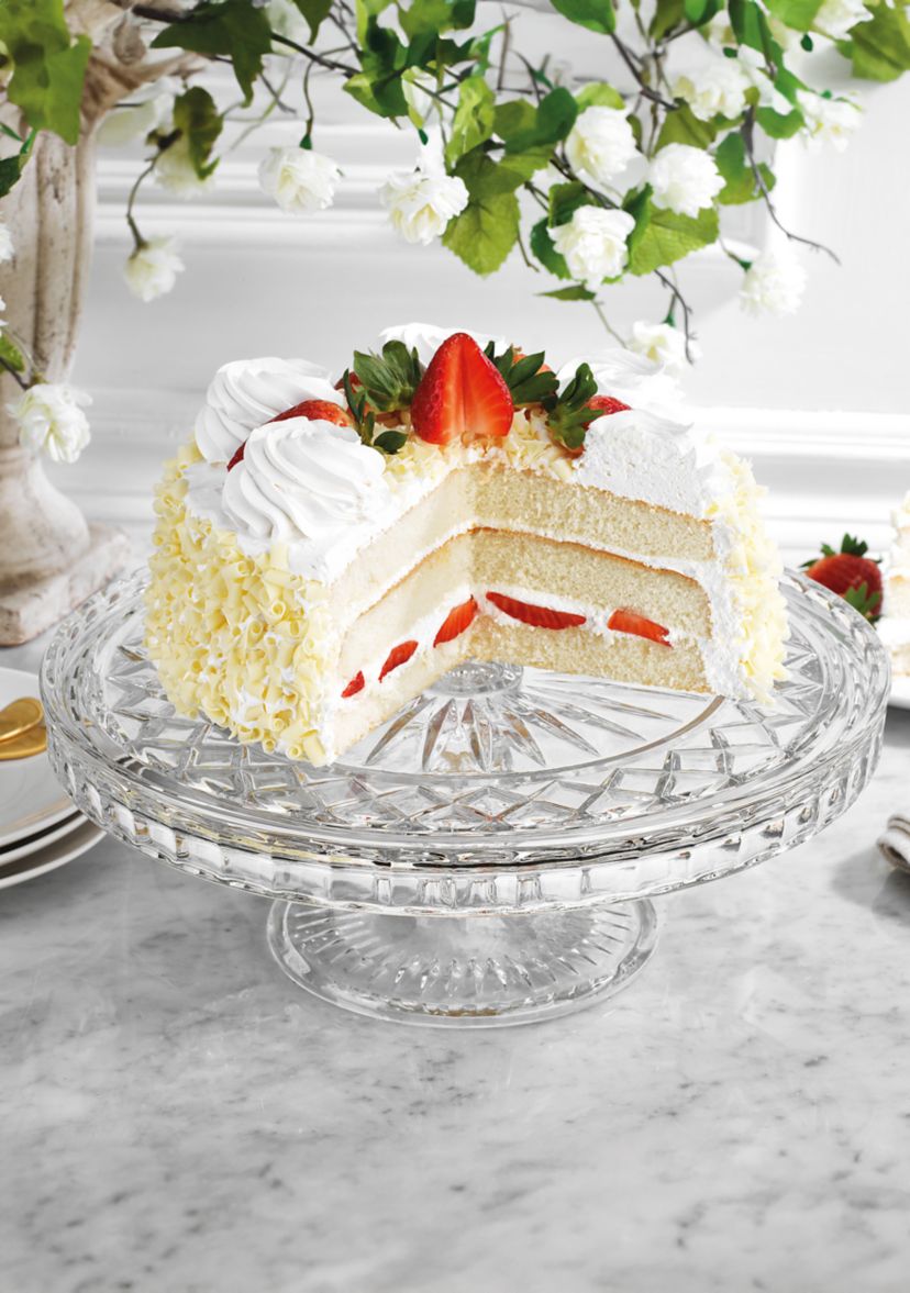 Crystal Footed Cake Plate