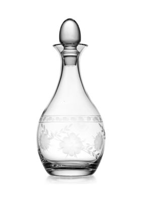 Spring Fleur Etched Decanter