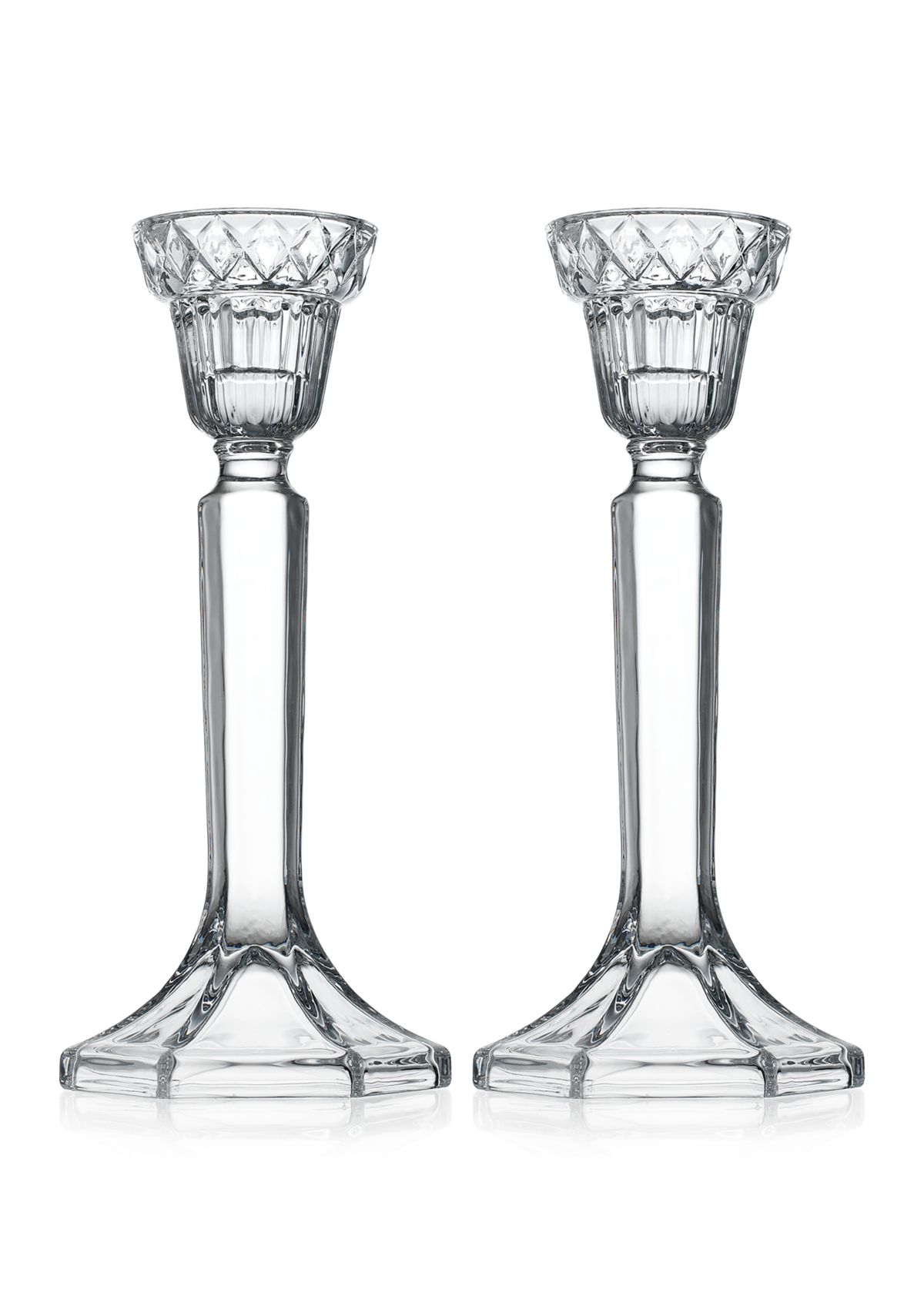 Crystal Candlestick Holders Set of 2