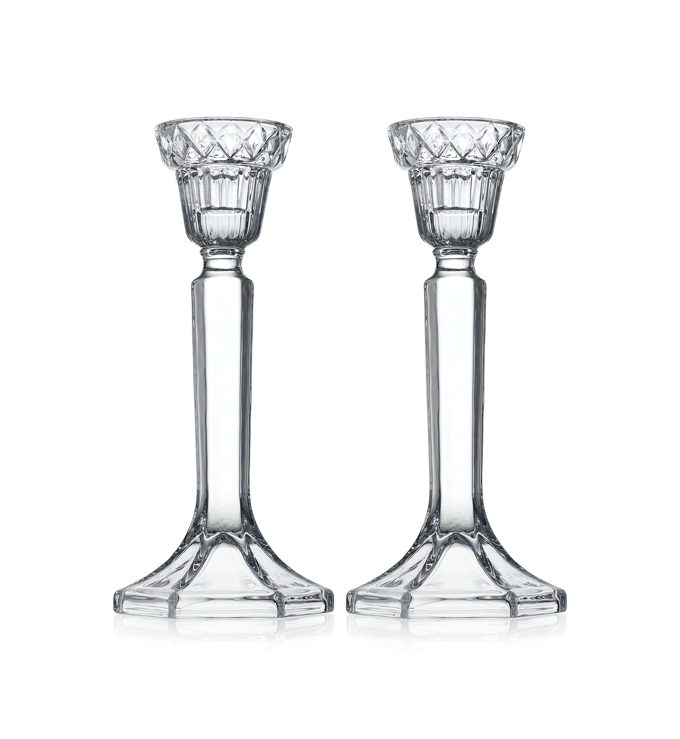 Crystal Candlestick Holders Set of 2