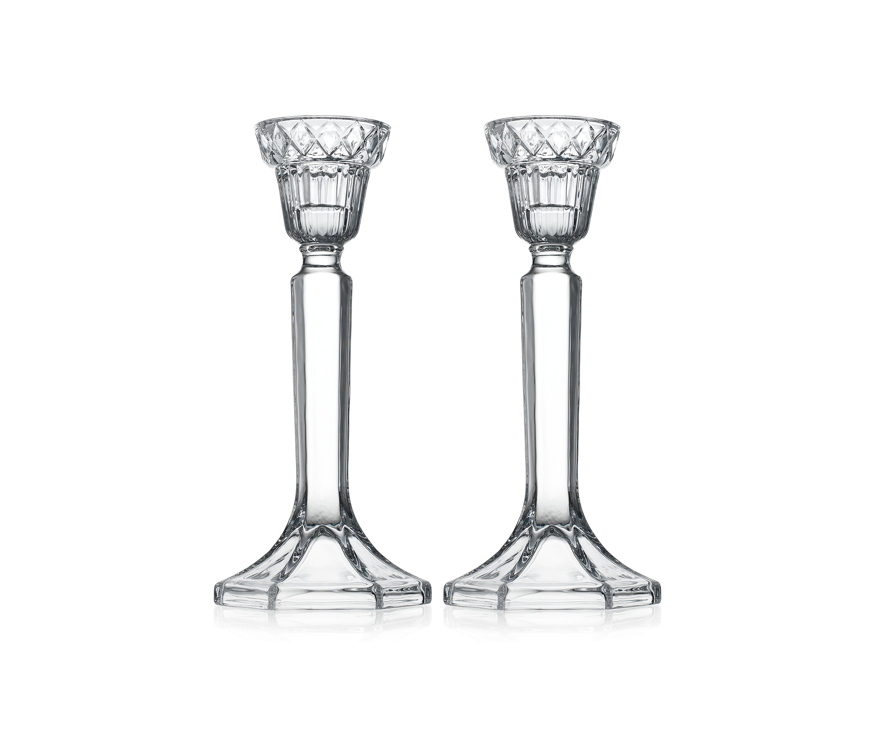 Crystal Candlestick Holders Set of 2