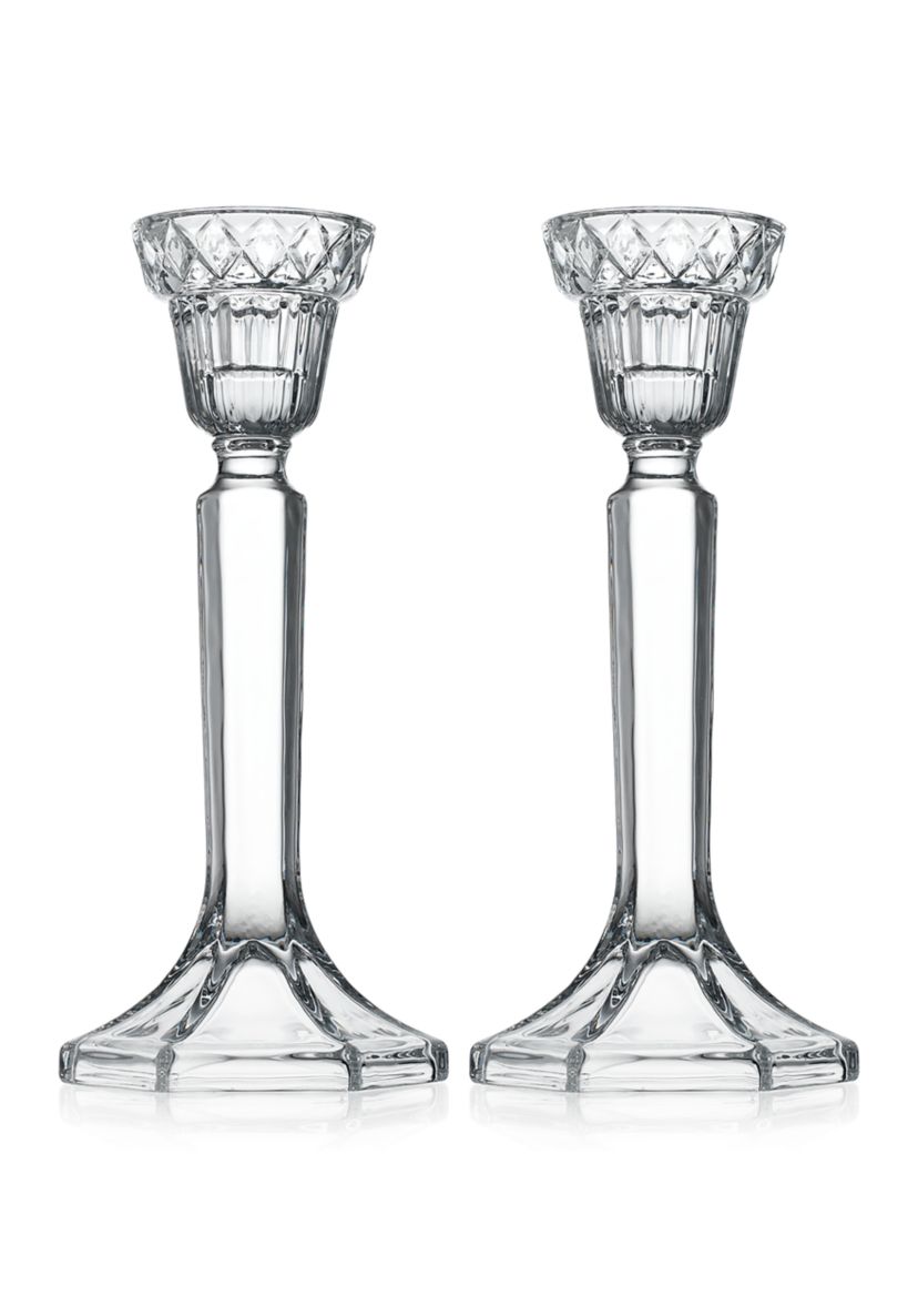 Crystal Candlestick Holders Set of 2