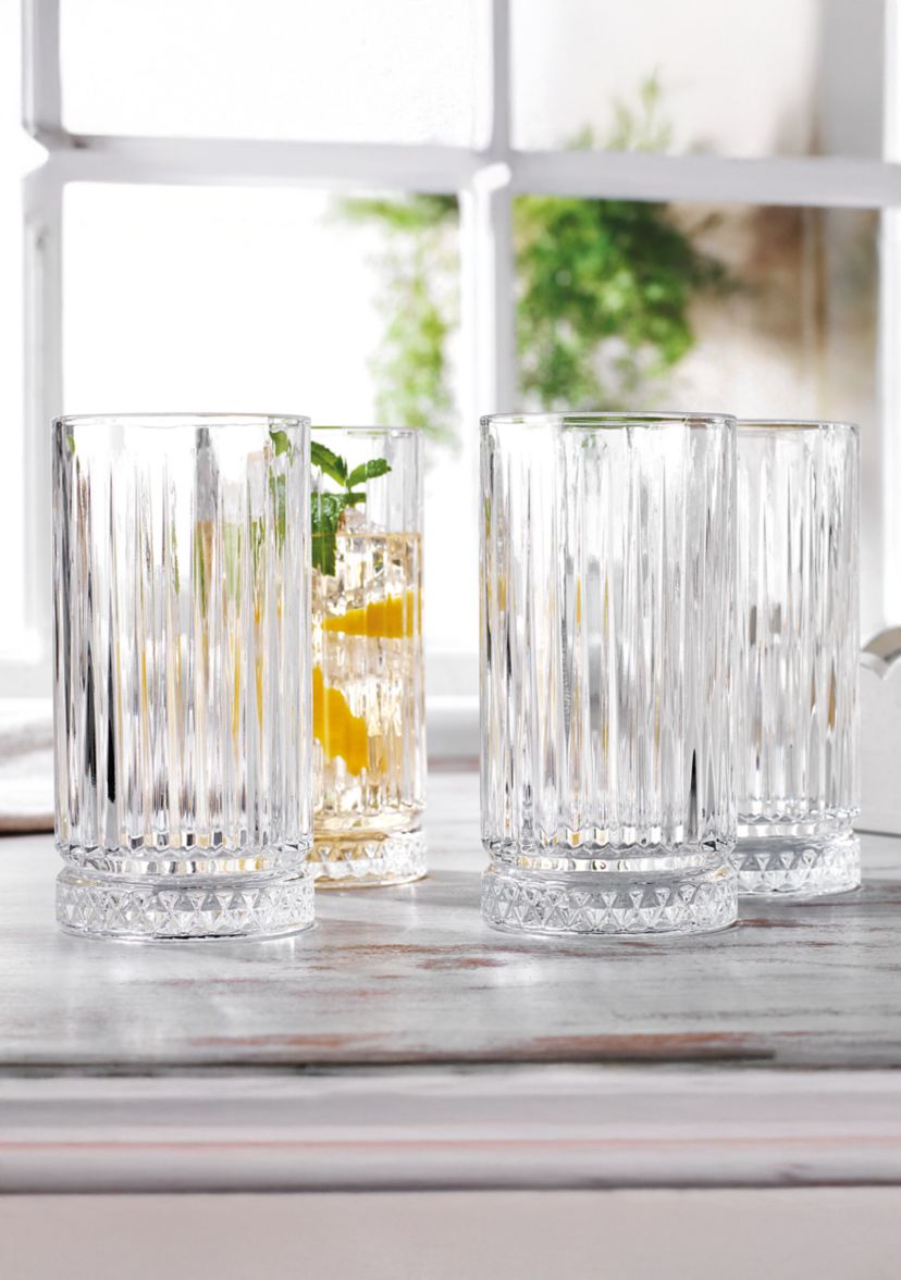 Crystal Highball Glasses - Set of 4 