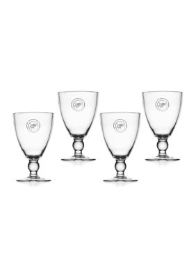 Set of 4 Goblets with Acorn Logo