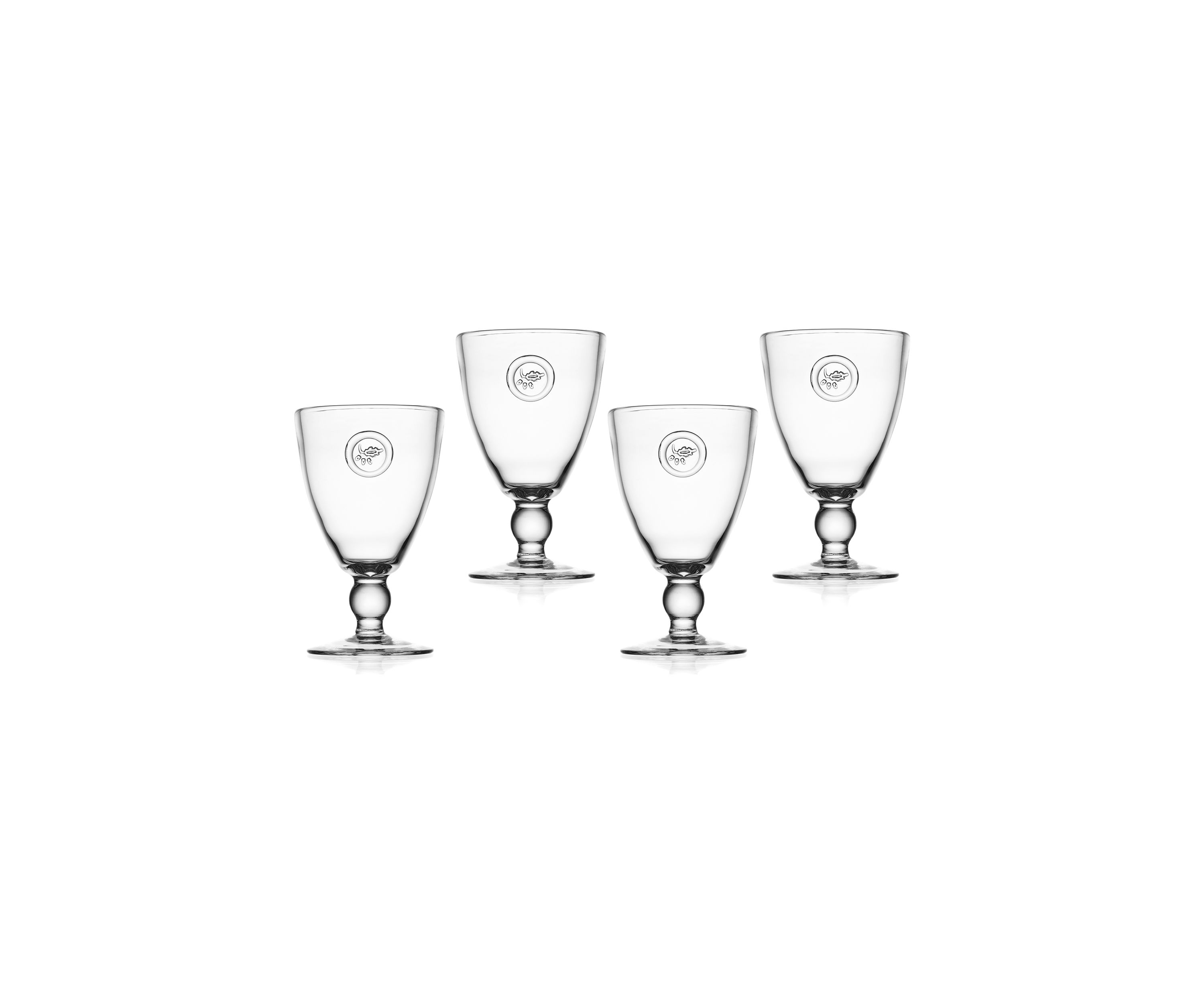 Set of 4 Goblets with Acorn Logo