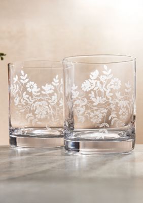 Set of 4 Estate Double Old Fashion Glasses