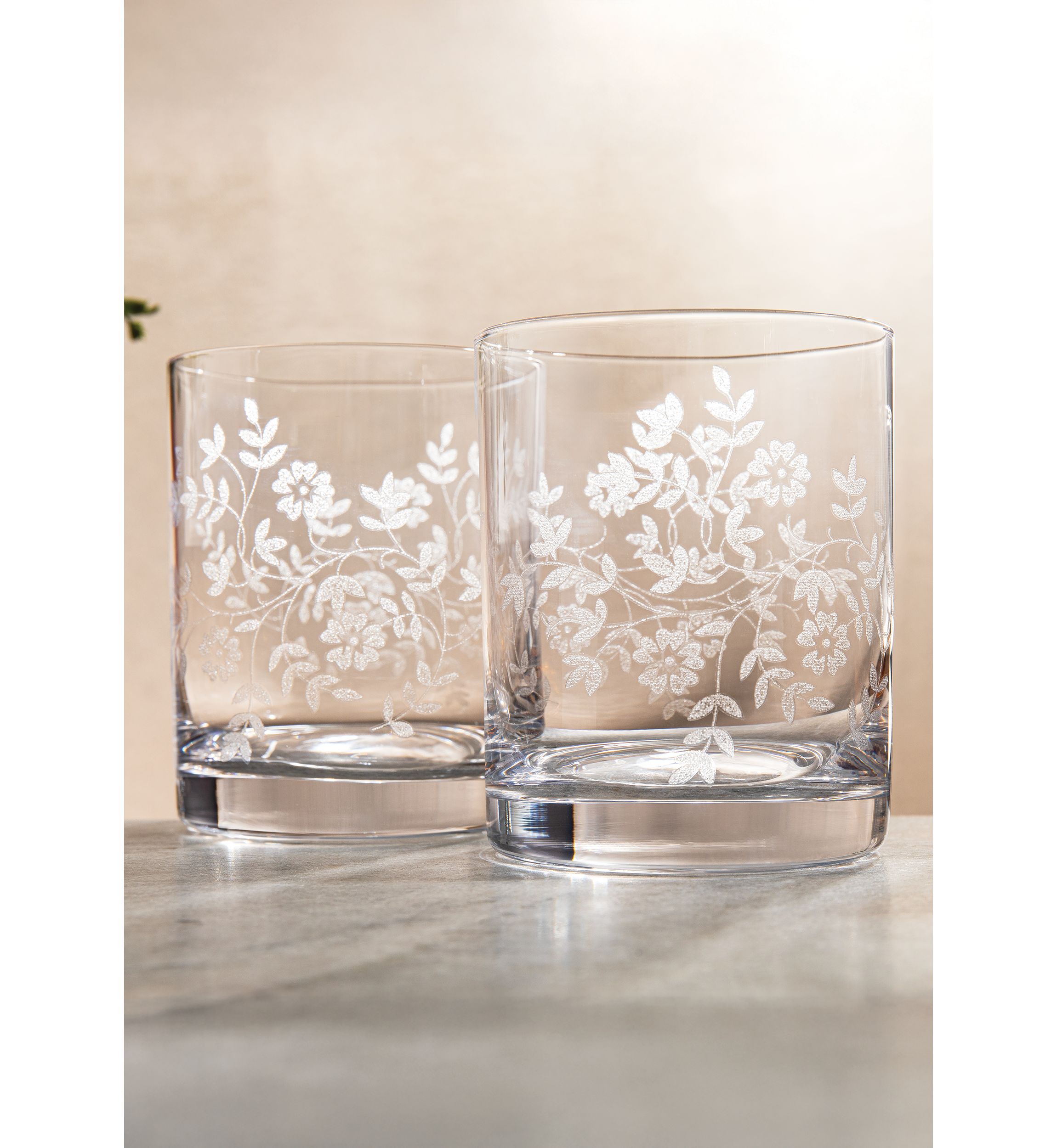 Set of 4 Estate Double Old Fashion Glasses