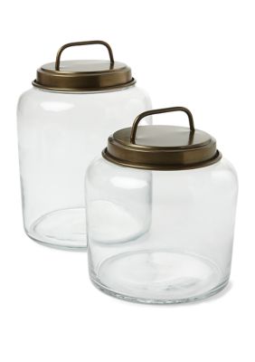 Gold Glass Medium Canister