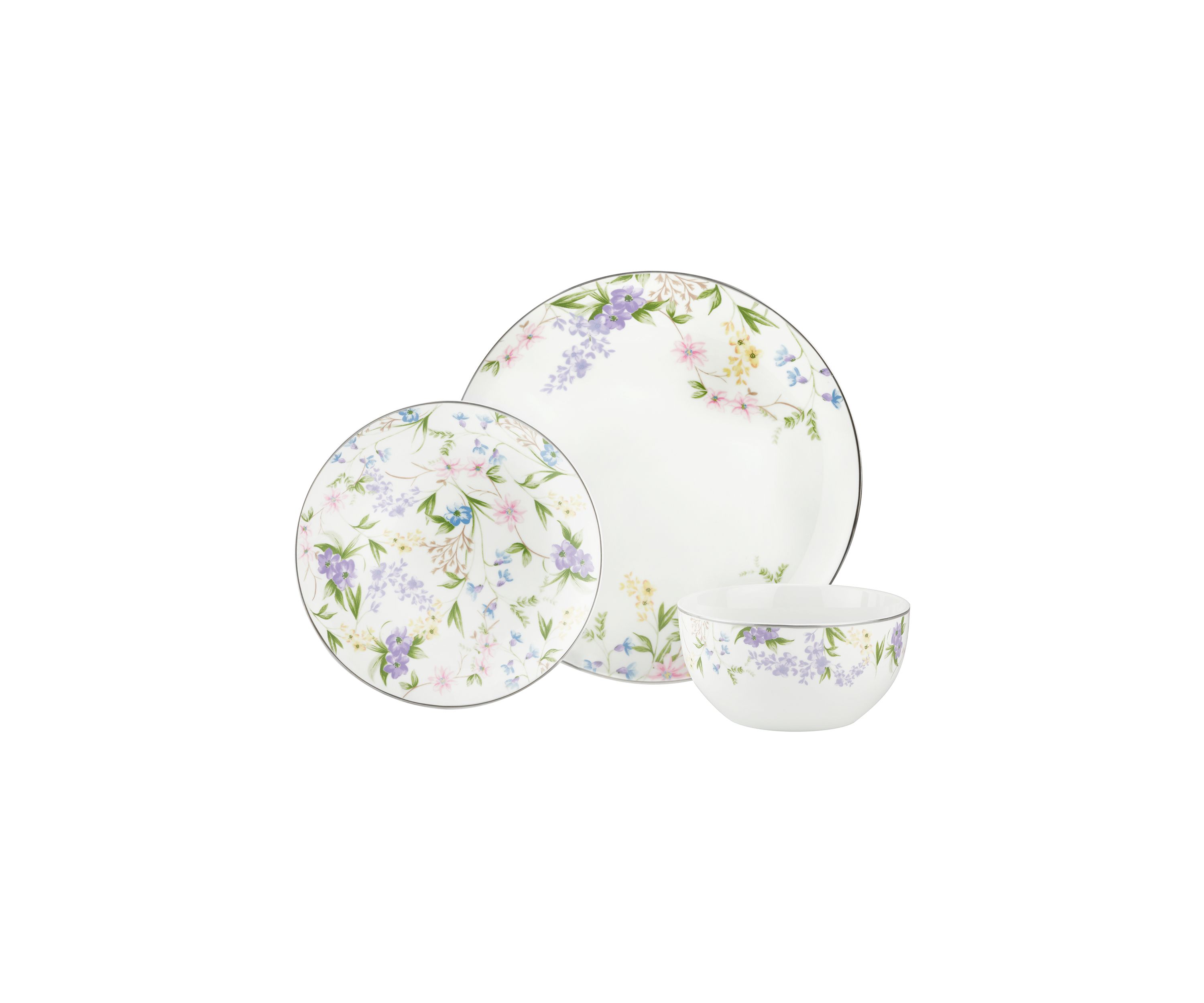 Spring Fleur 12 Piece Dinnerware Set