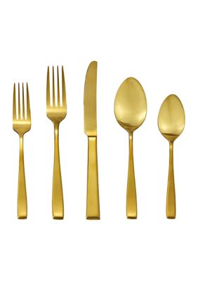 Kitcheniva Silverware Flatware Cutlery Set Of 20 - Gold, 20 Gold