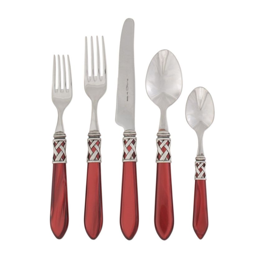 Aladdin Antique Red 5-Piece Place Setting
