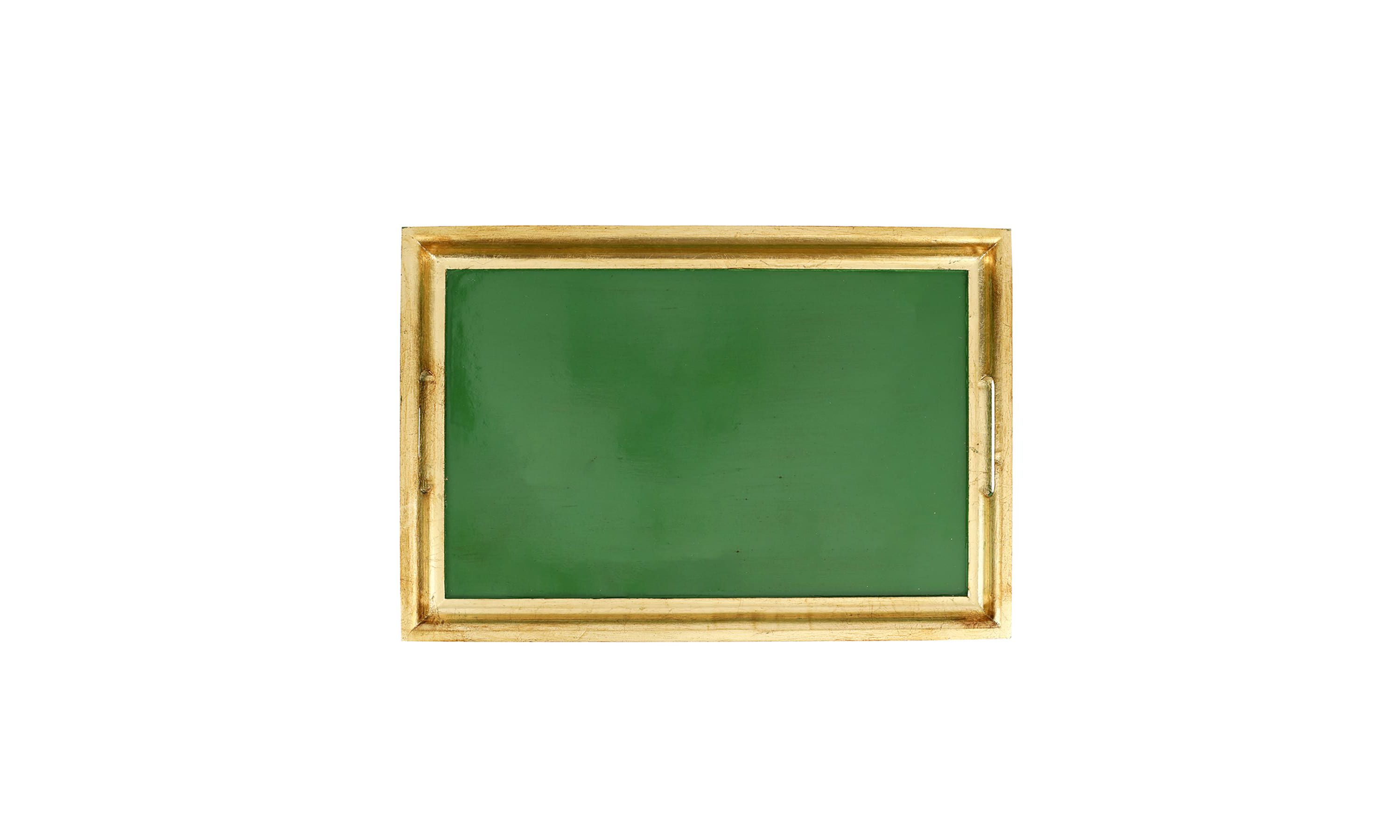 Florentine Wooden Accessories Gold Medium Rectangular Tray