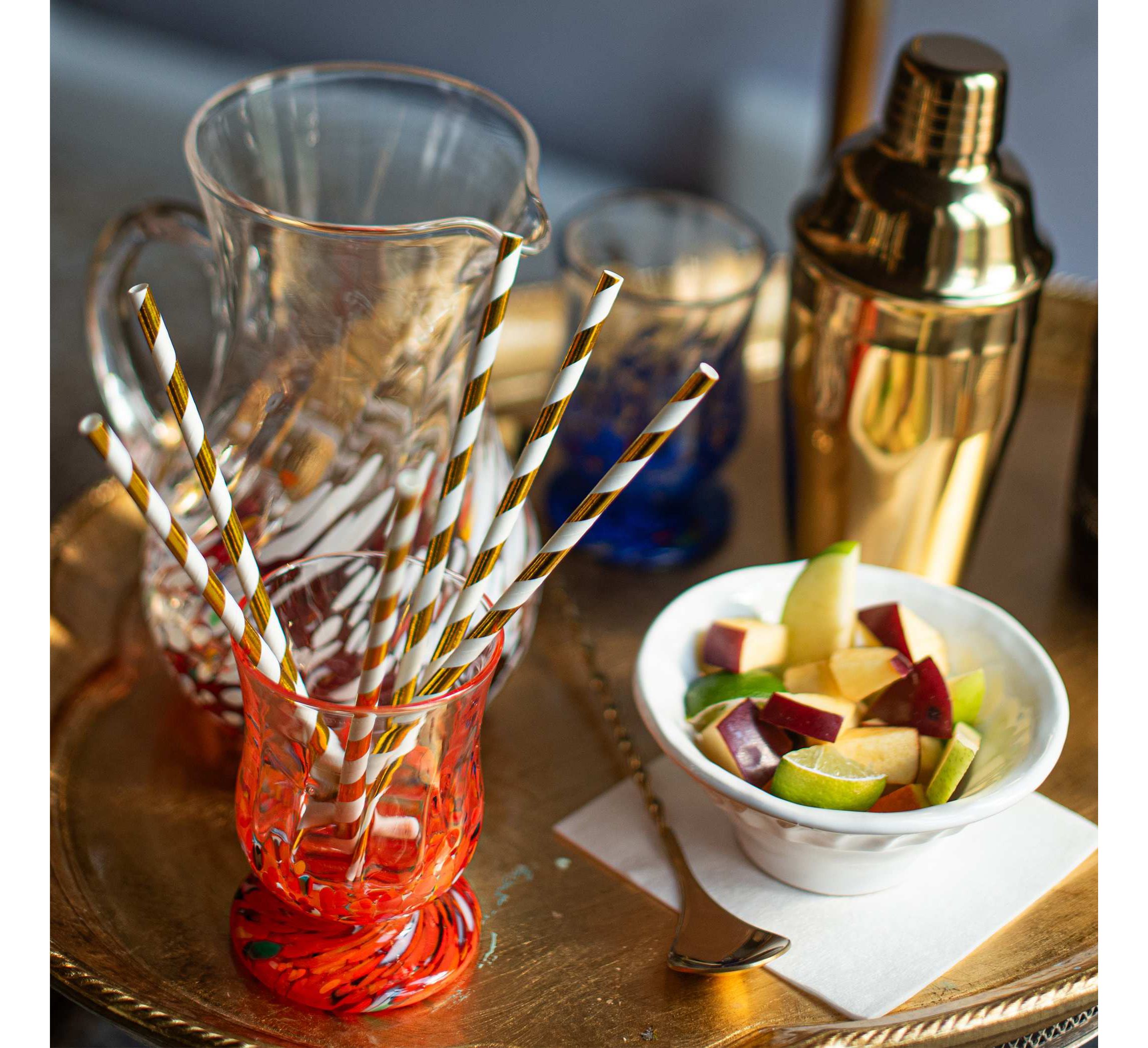 Chiara Blue Juice Glass