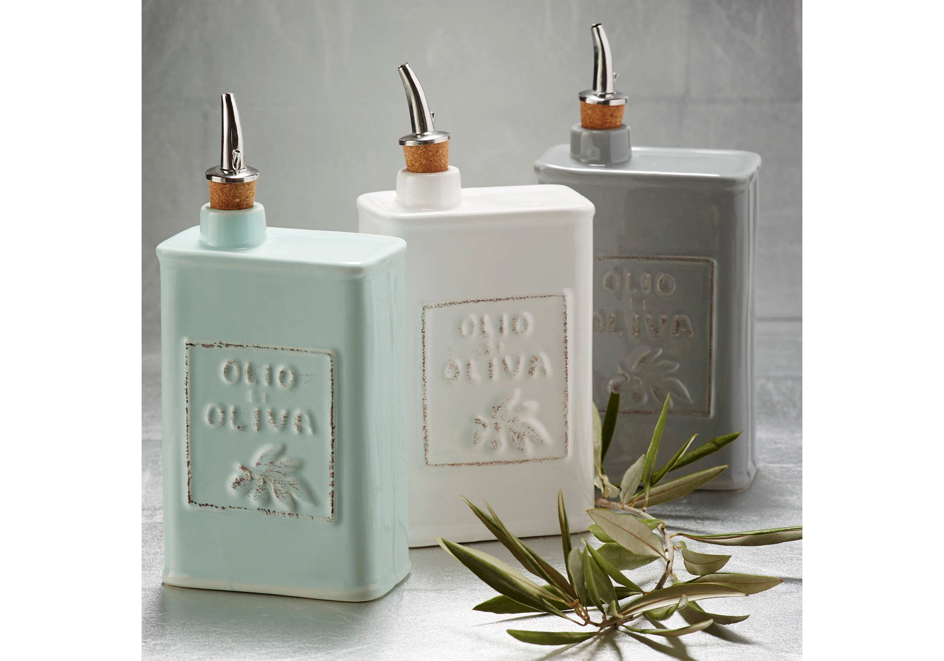 Lastra White Olive Oil Can