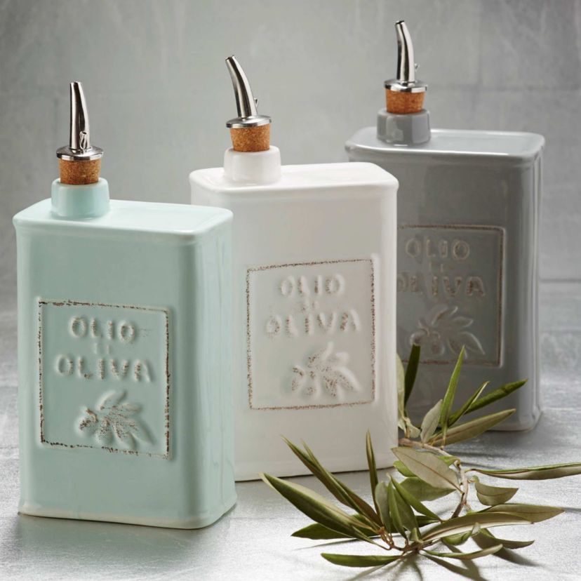 Lastra White Olive Oil Can