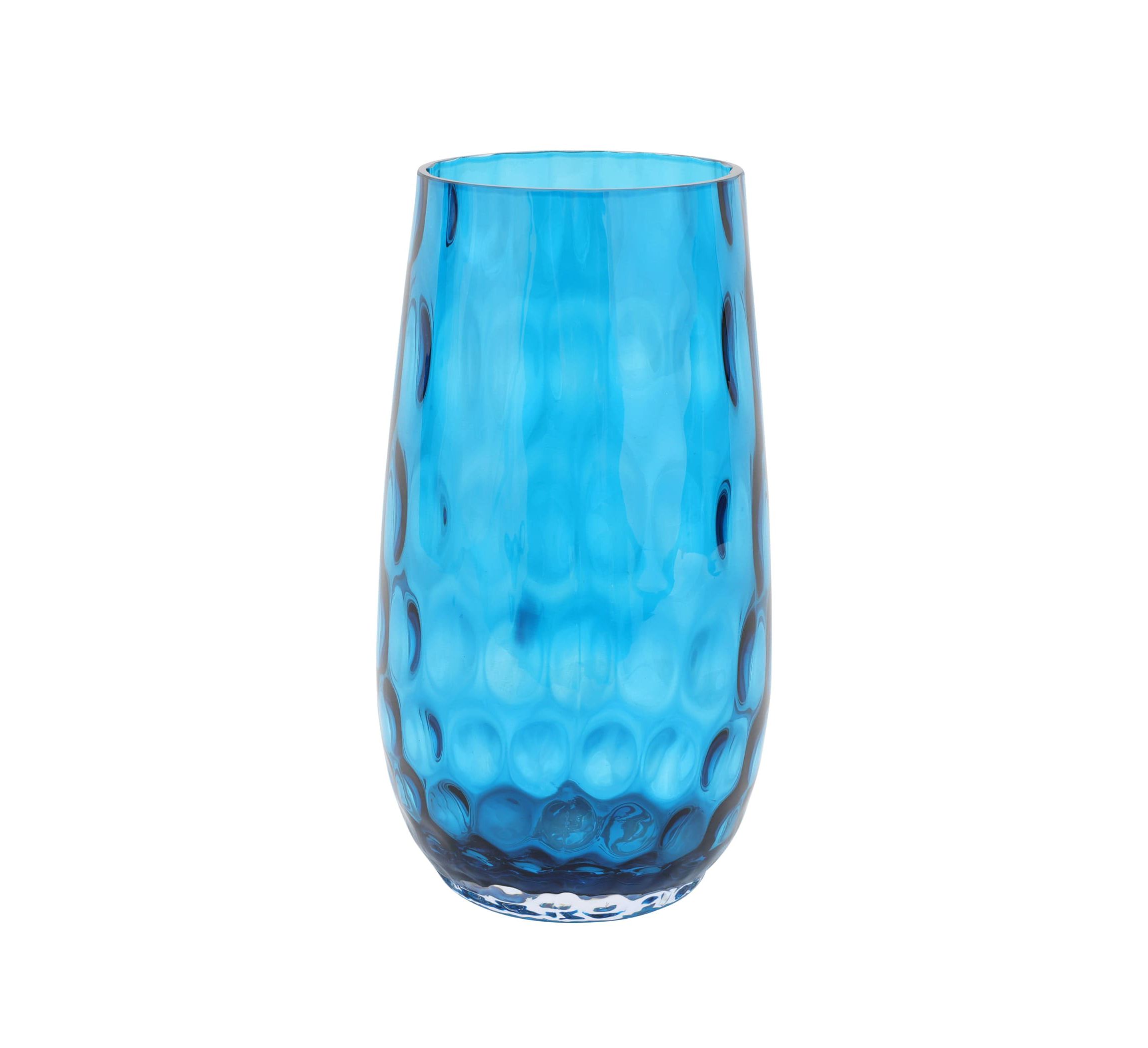 Bolla Glass Ash Blue Small Pebbled Vase