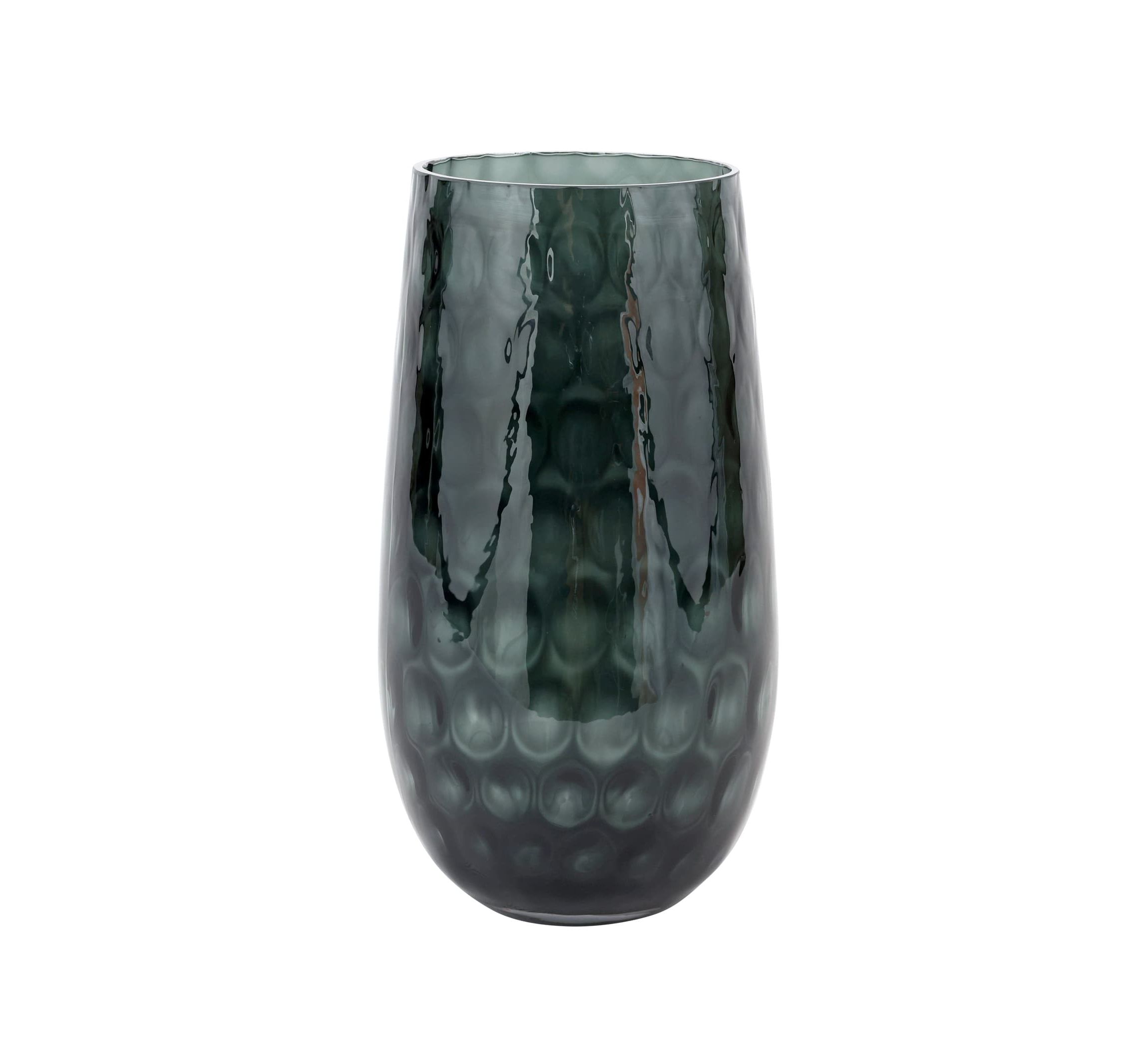 Bolla Glass Gray Small Pebbled Vase