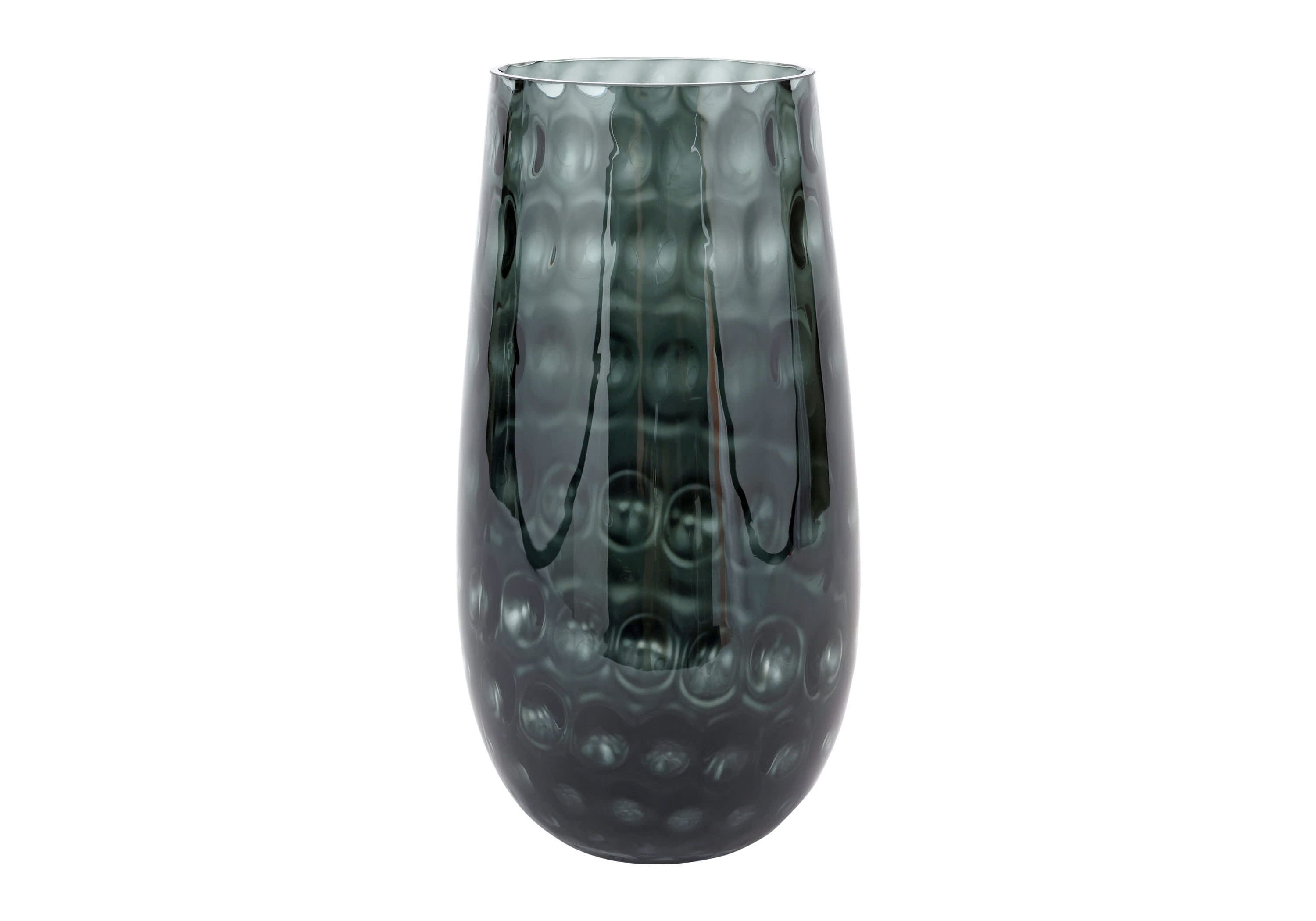 Bolla Glass Gray Medium Pebbled Vase