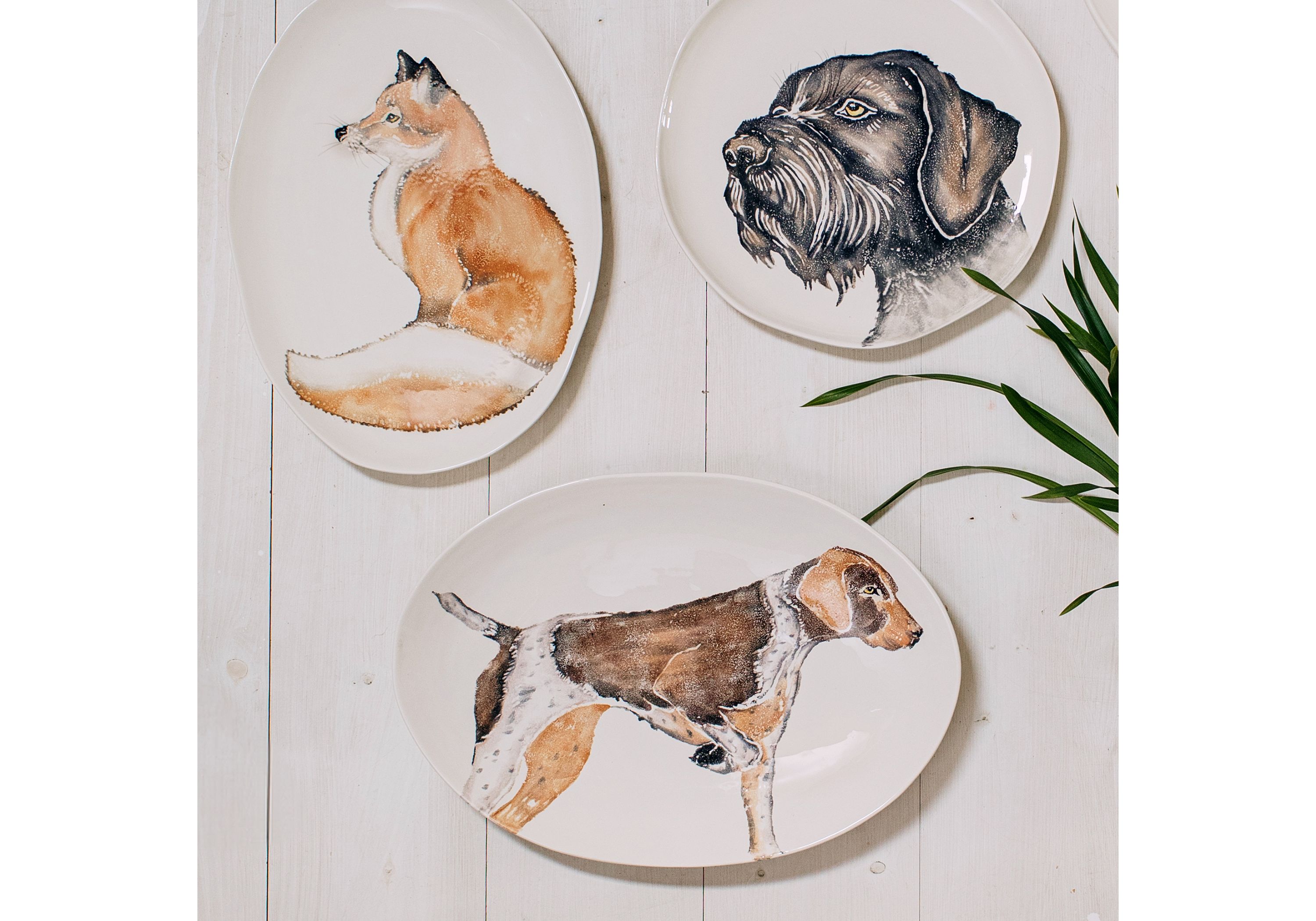 Cacciatore Pointer Shallow Oval Bowl