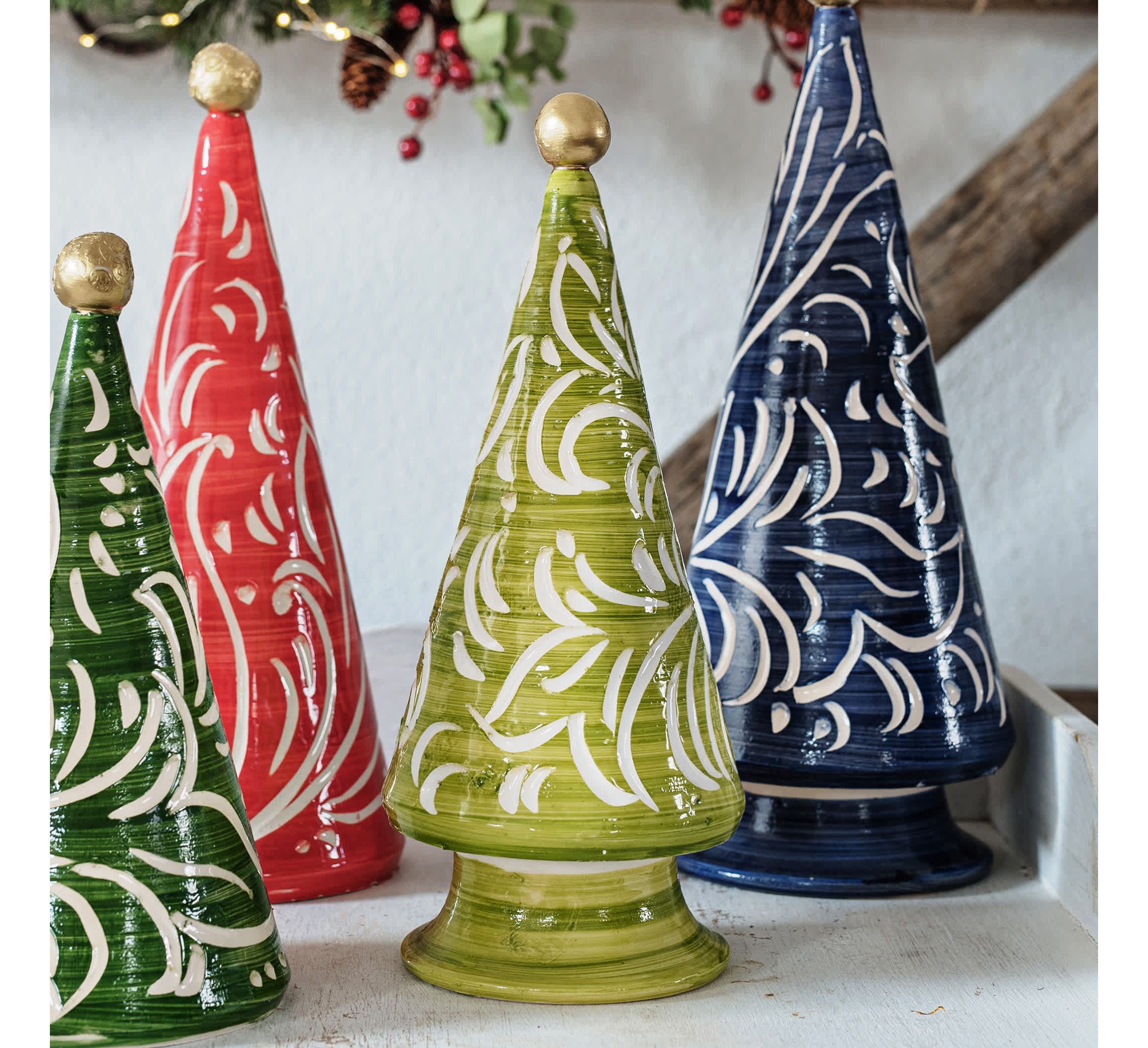 Foresta Lime Green Scroll Tree
