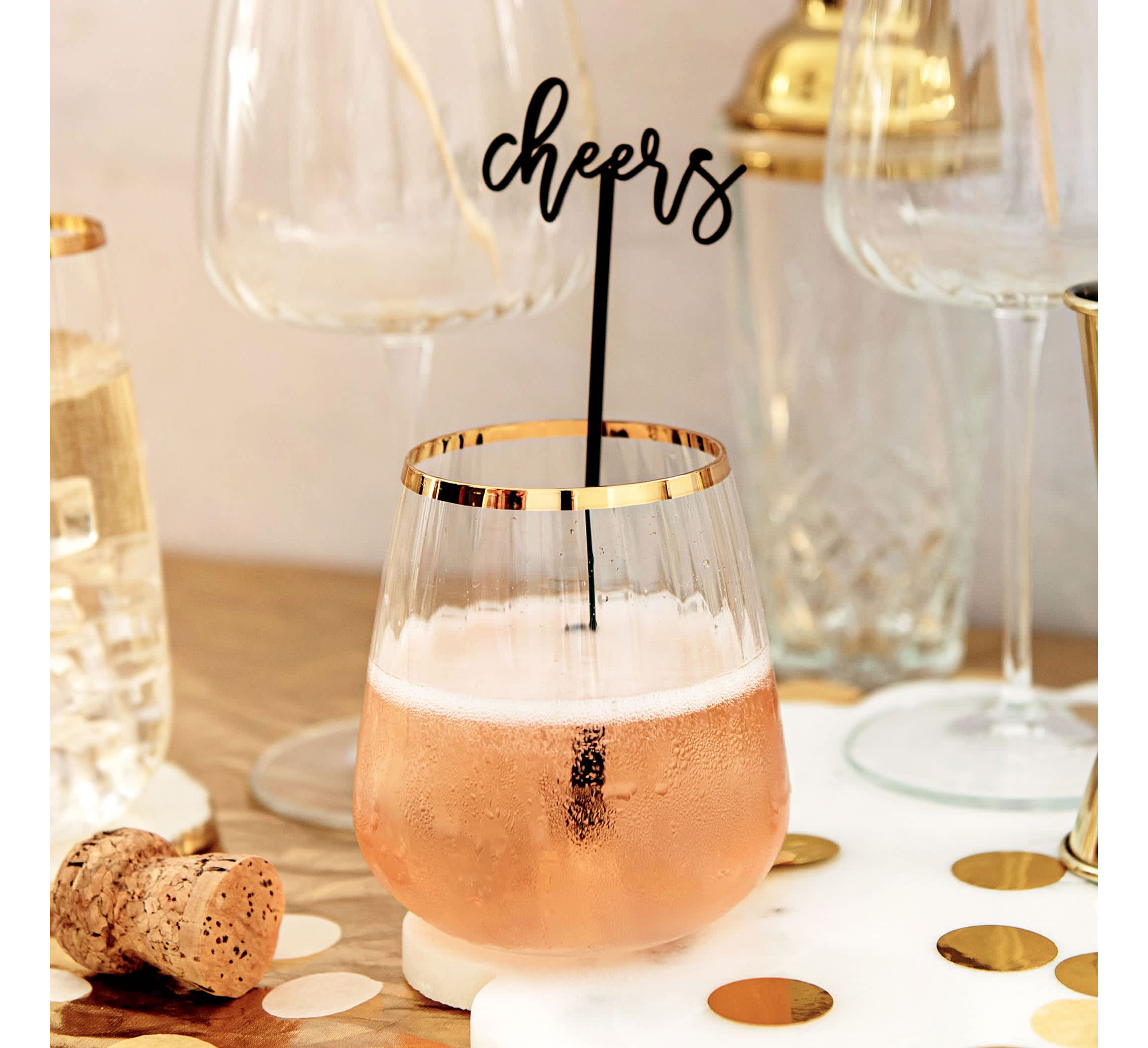 Francesca Gold Double Old Fashioned