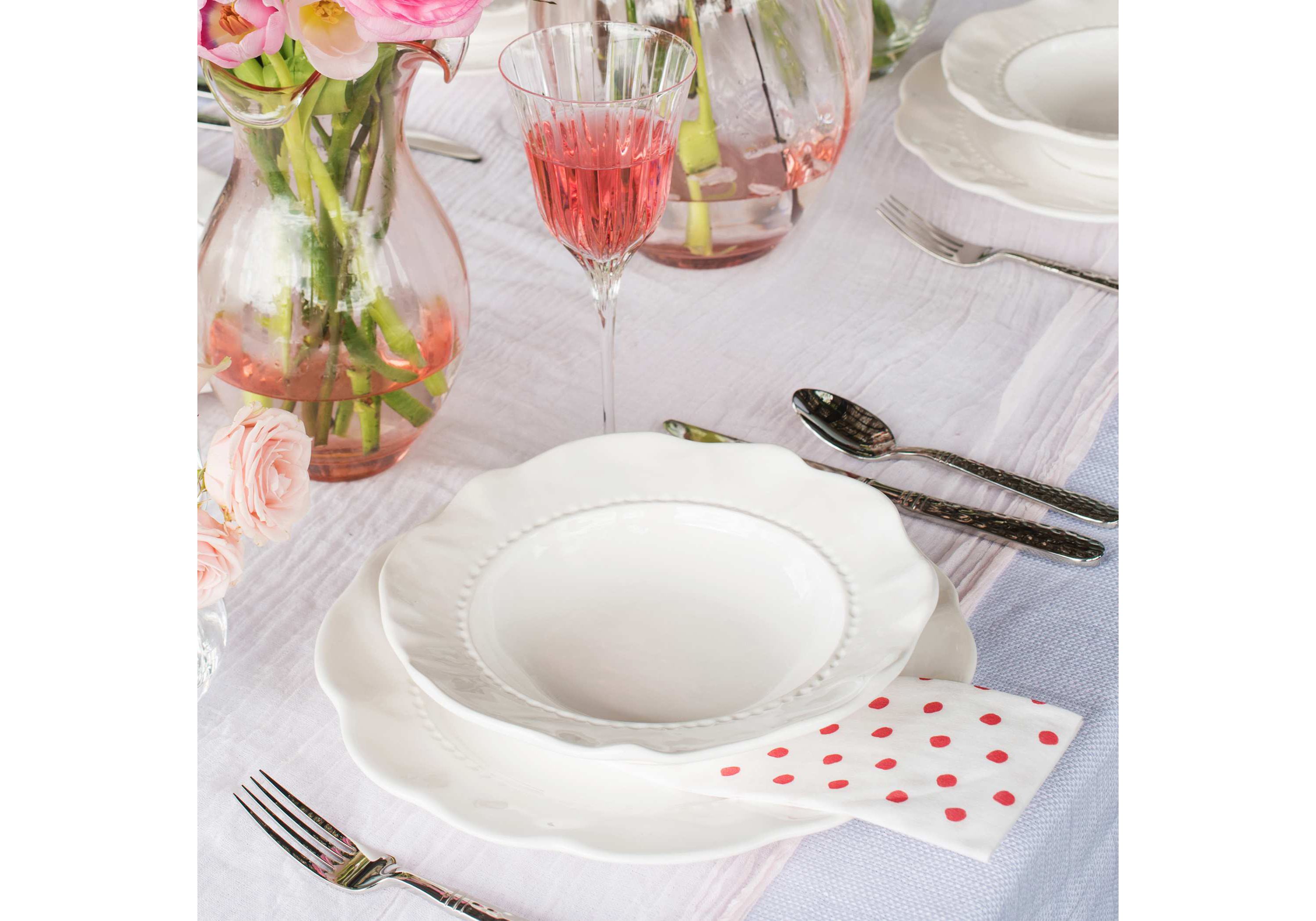 Giorno White Dinner Plate