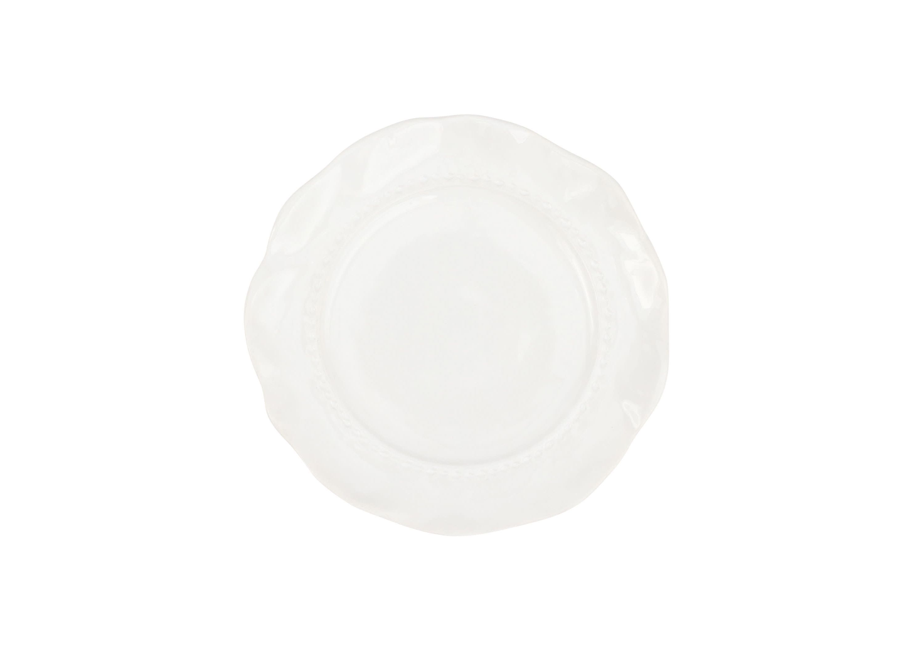 Giorno White Salad Plate