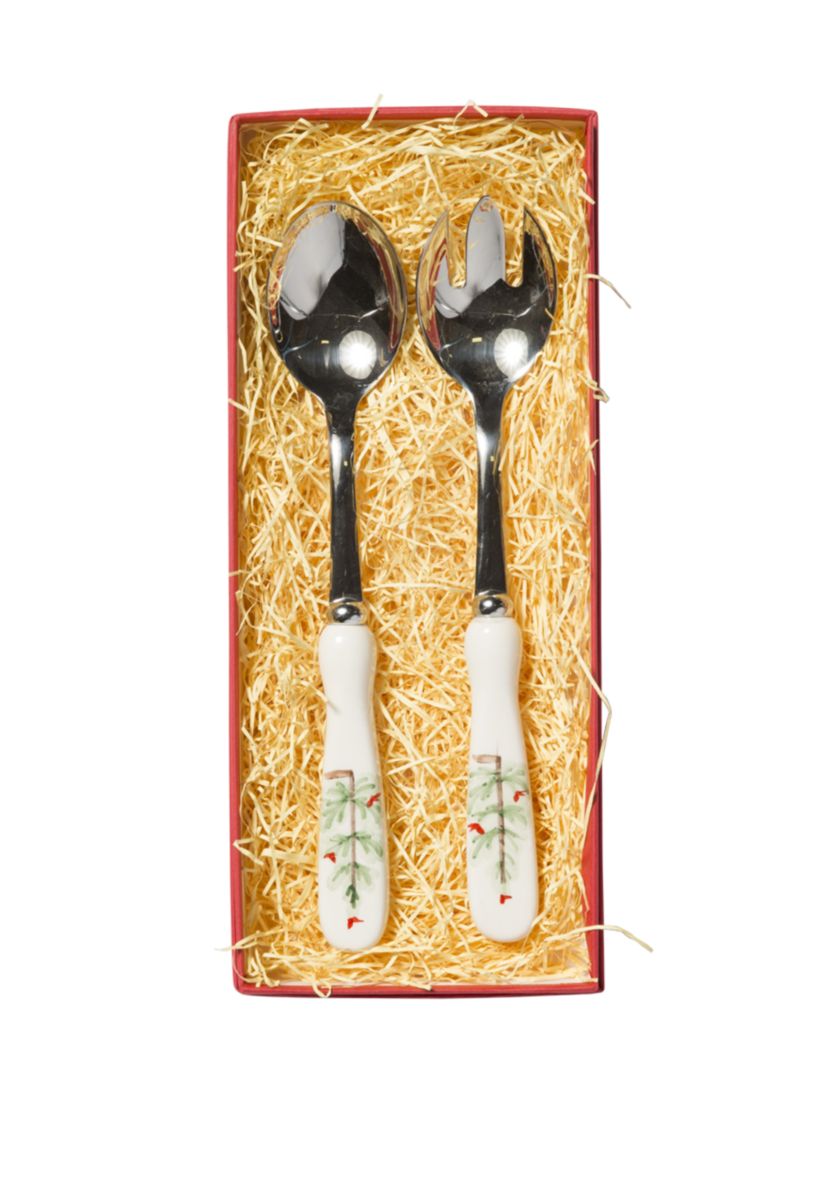 Lastra Holiday Salad Server Set