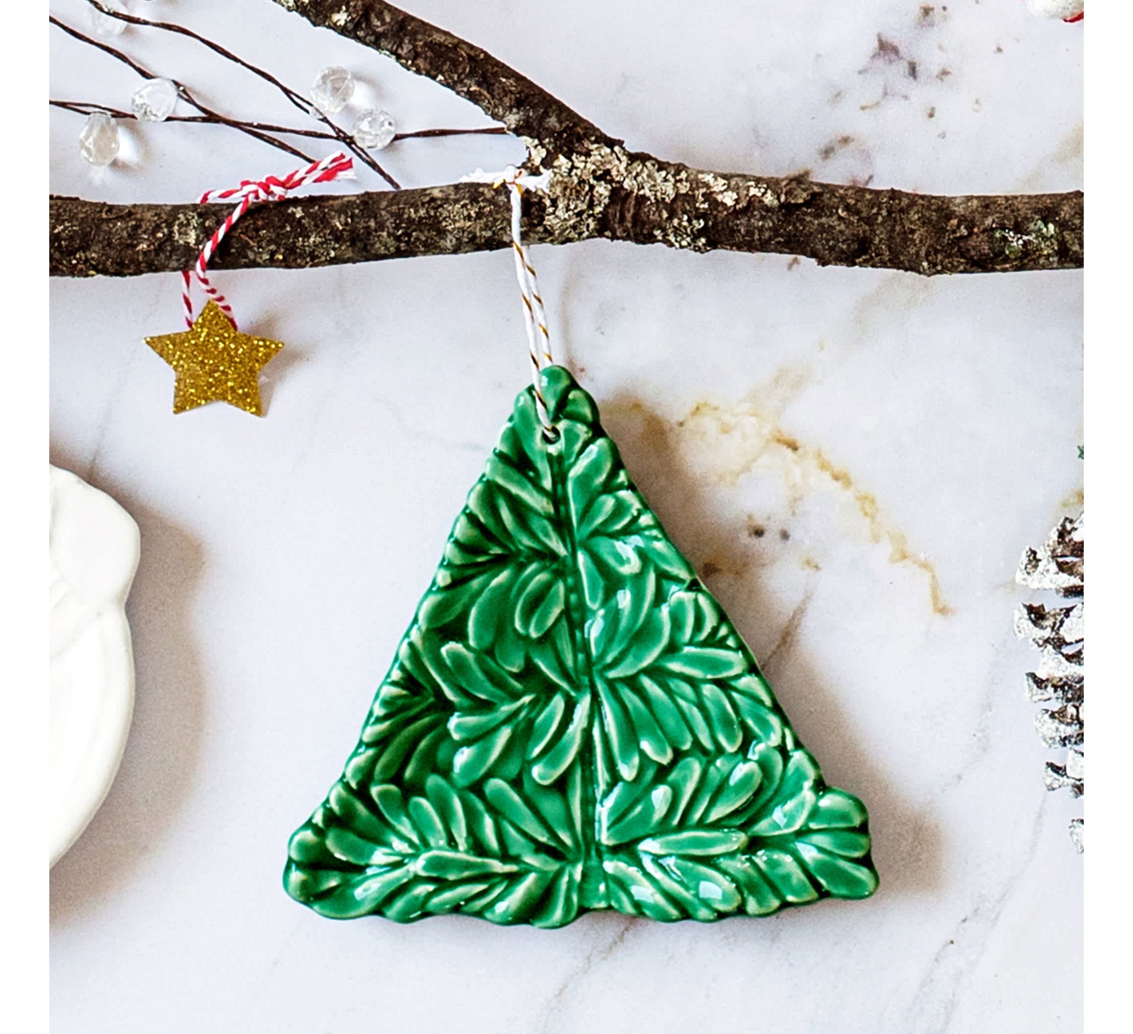 Lastra Holiday Green Figural Ornament