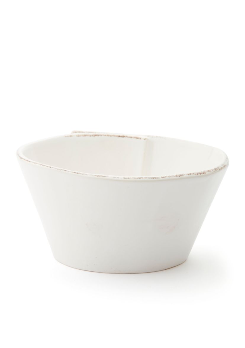 Lastra White Stacking Cereal Bowl