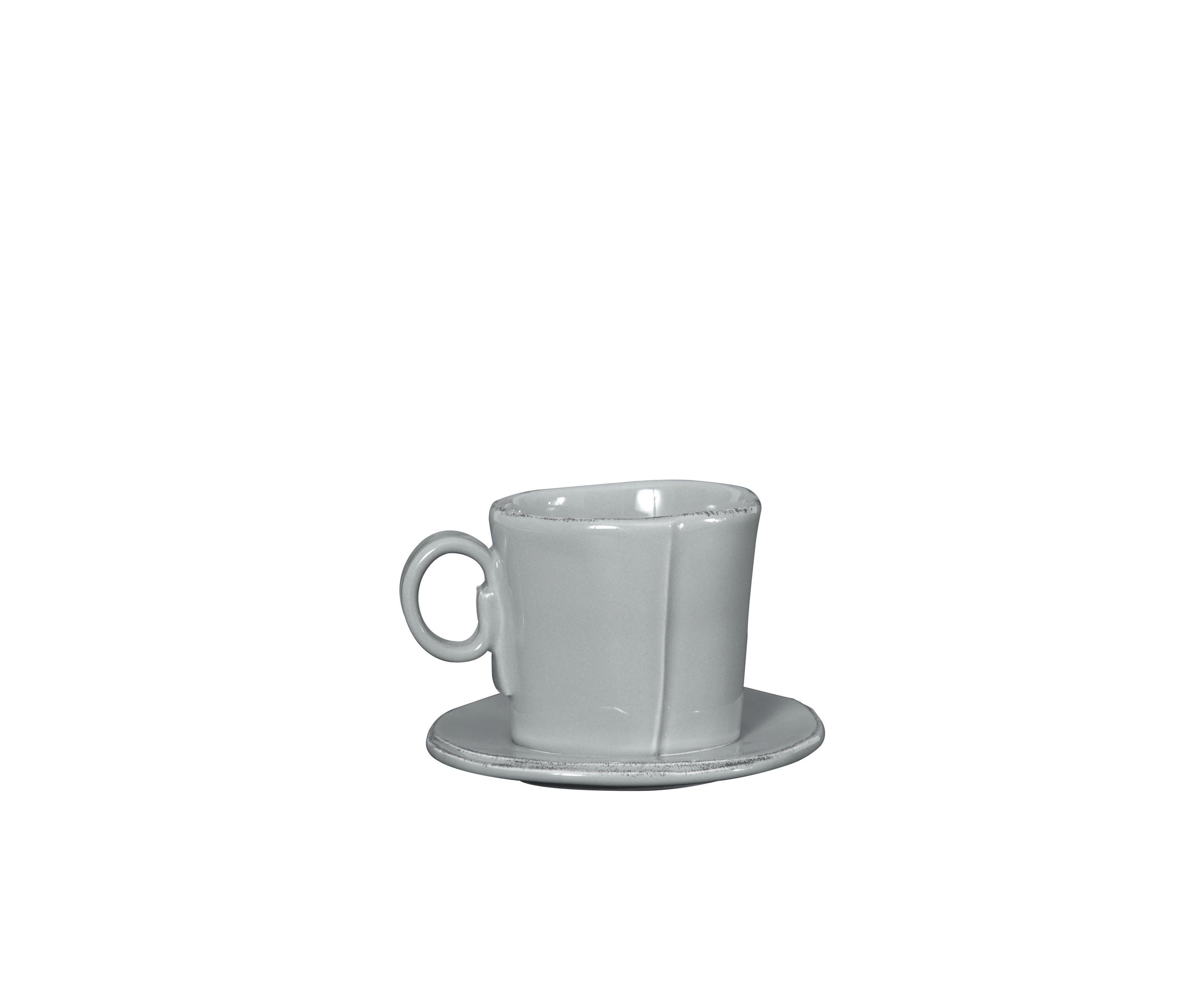 Lastra Gray Espresso Cup & Saucer