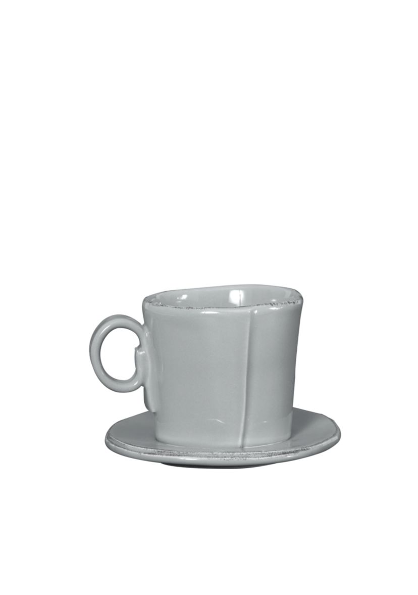 Lastra Gray Espresso Cup & Saucer