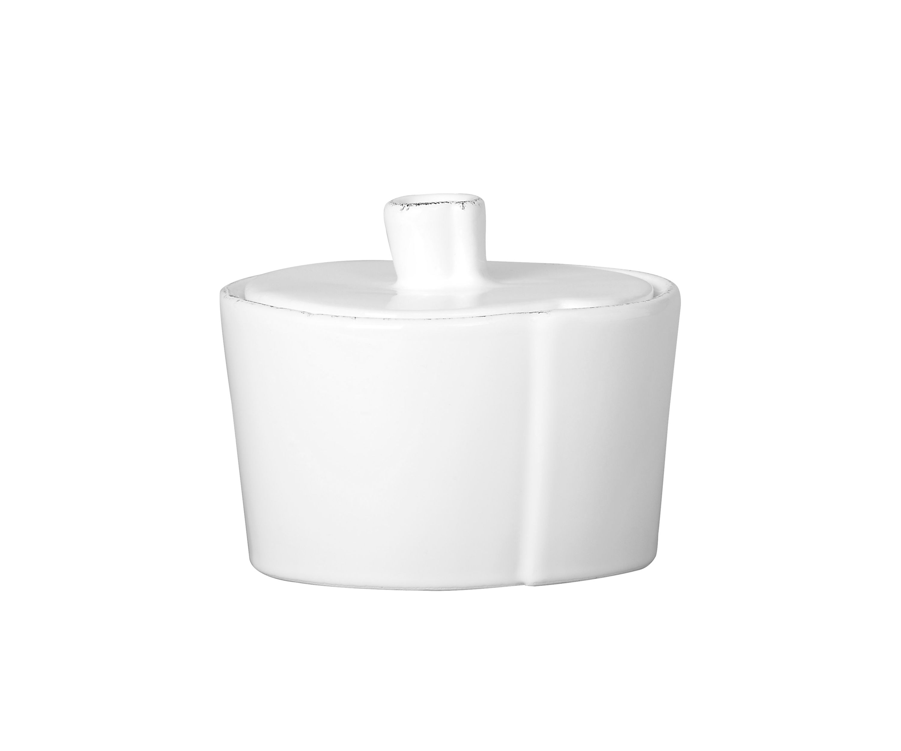 Lastra White Sugar Bowl