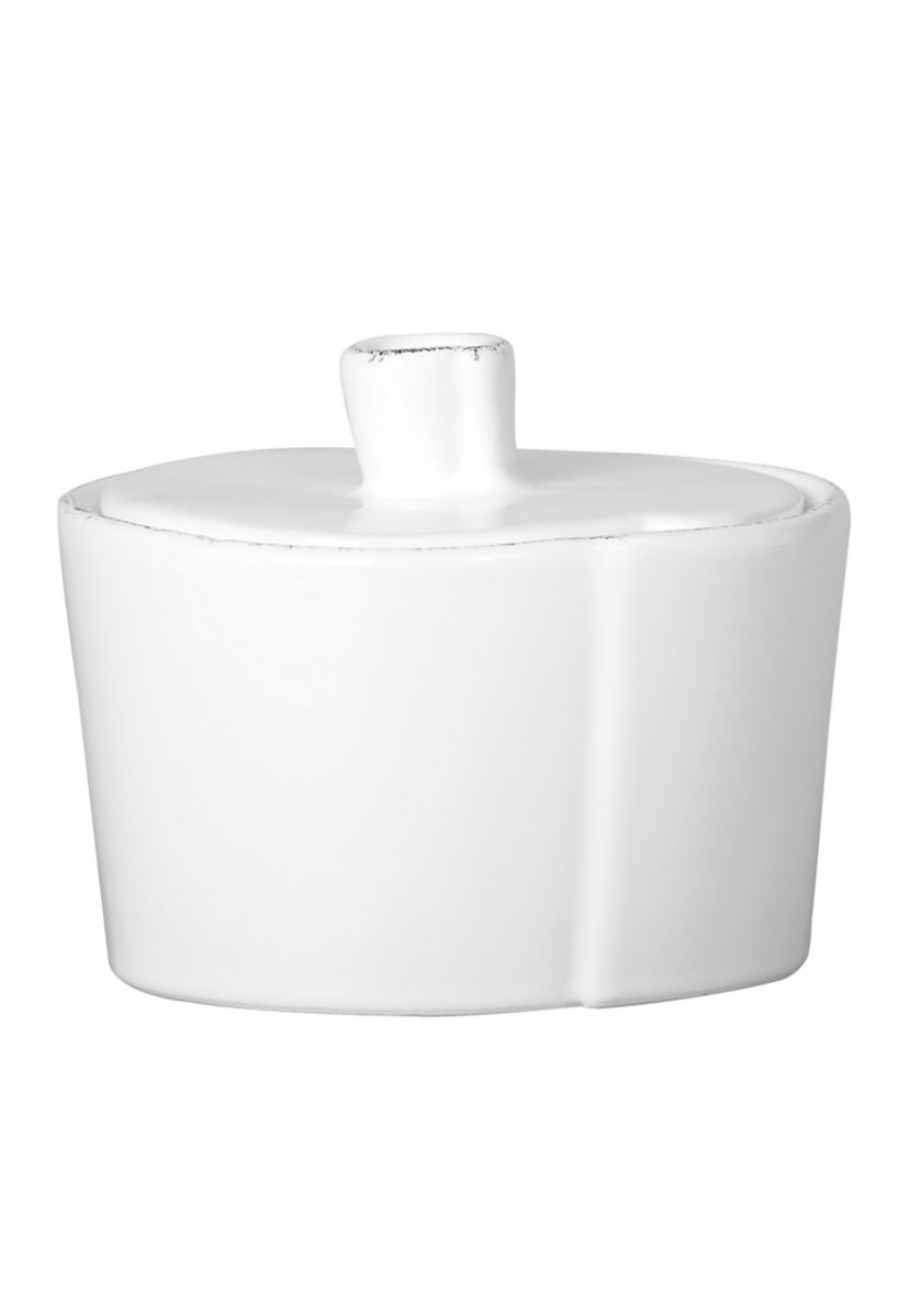 Lastra White Sugar Bowl