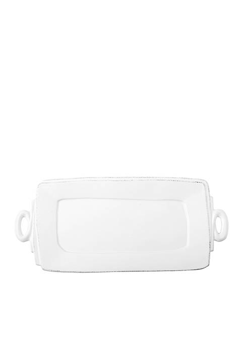 Lastra White Handled Rectangular Platter