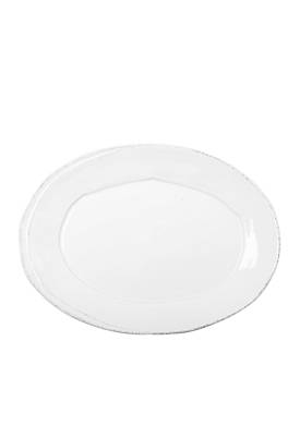 Lastra White Small Oval Platter