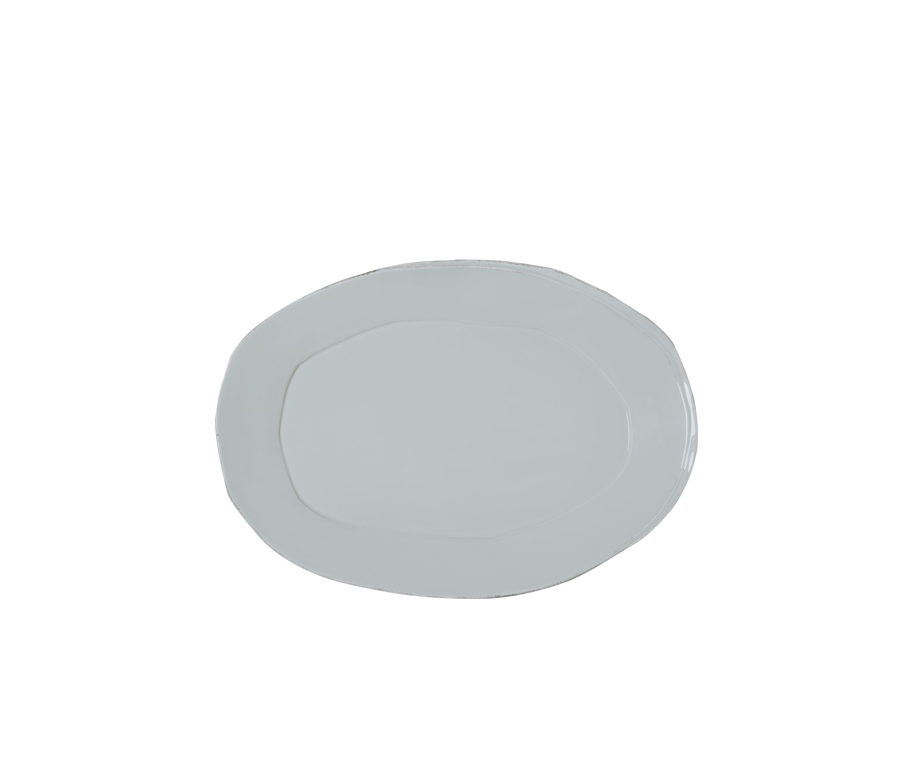 Lastra Gray Oval Platter