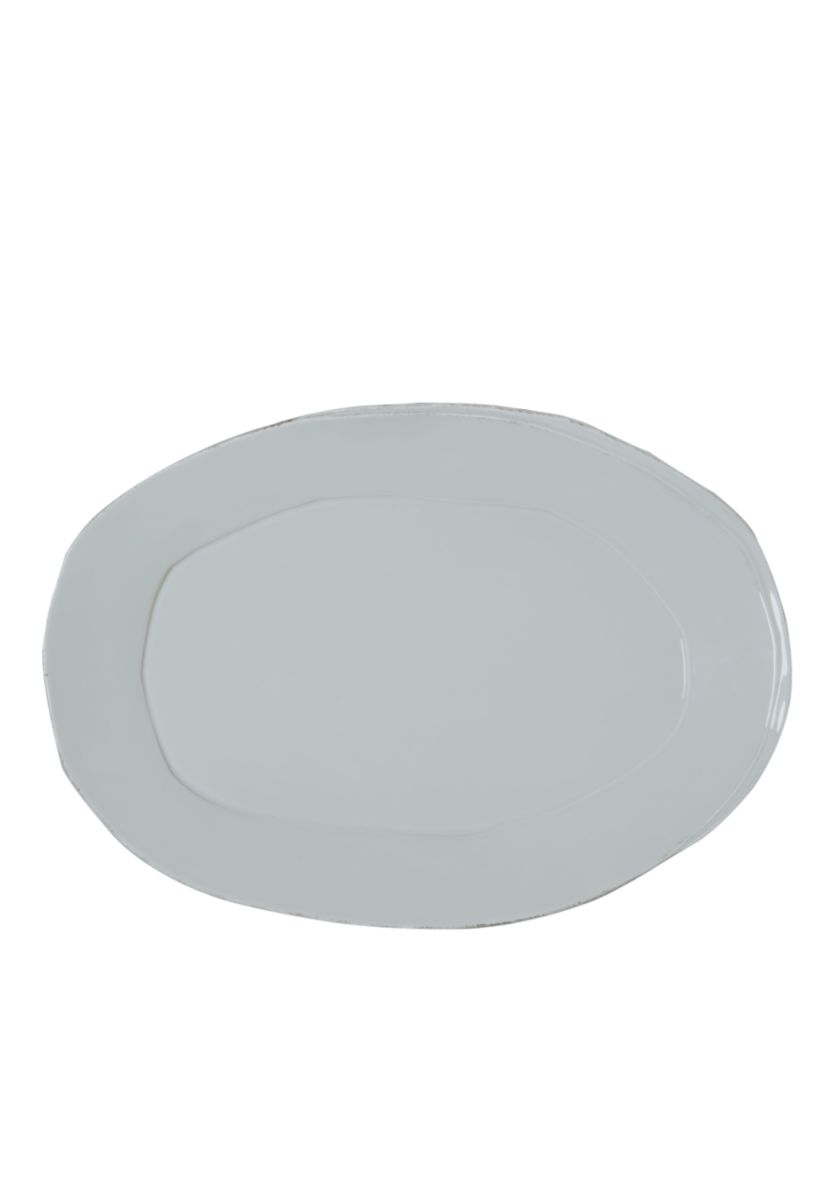 Lastra Gray Oval Platter