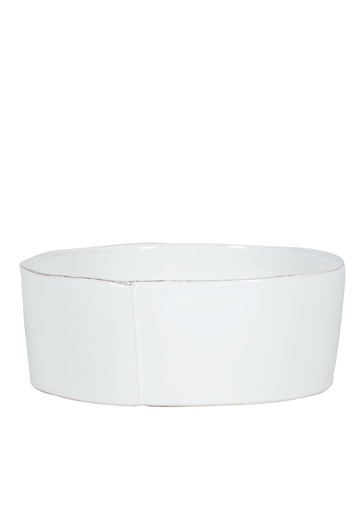 Lastra White Large Serving Bowl
