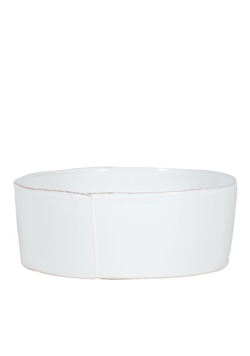Lastra White Large Serving Bowl