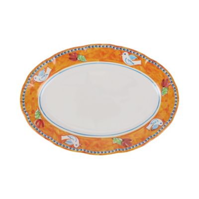 Melamine Campagna Uccello Oval Platter