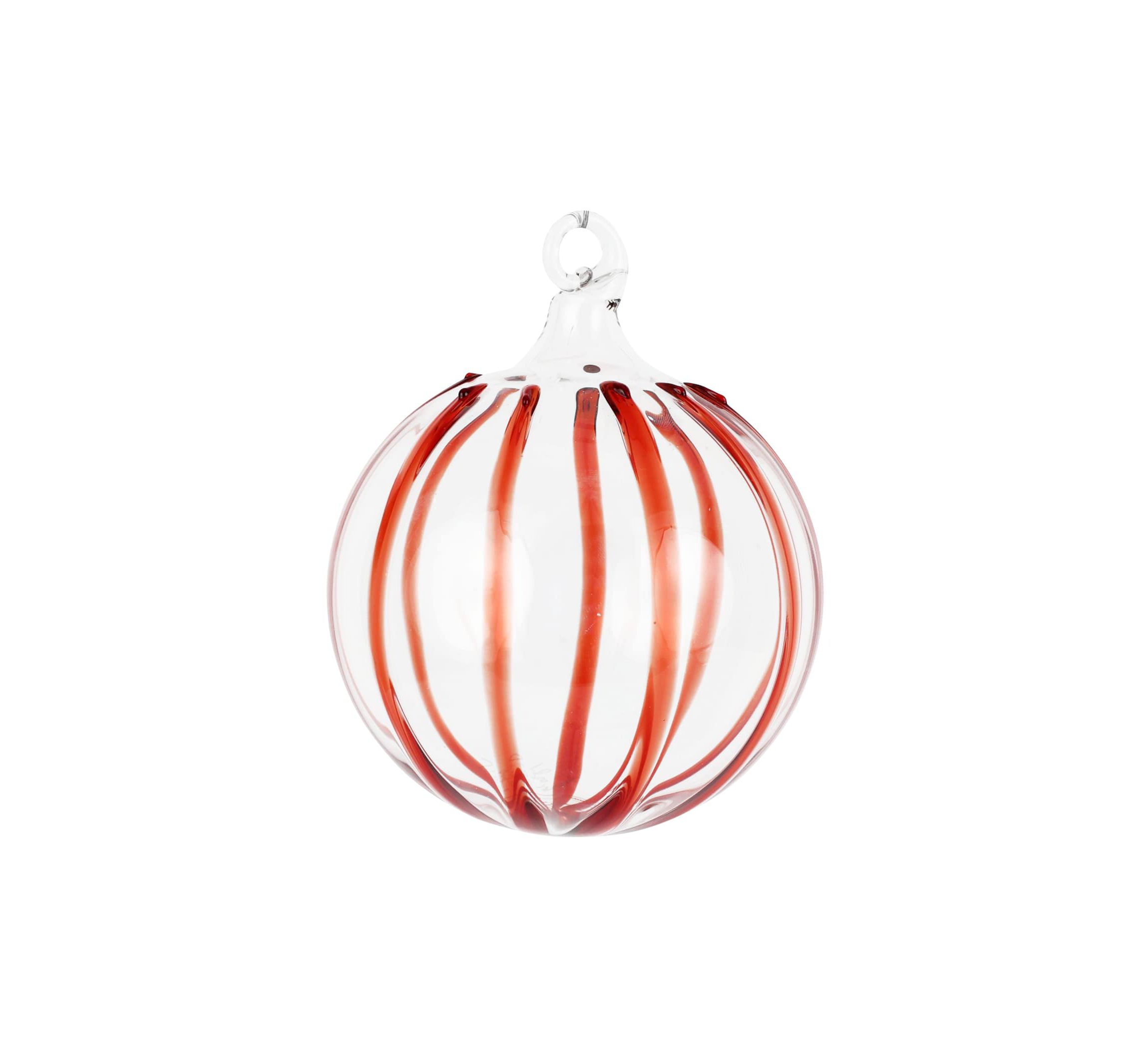 Nuovo Stripe Red Ornament