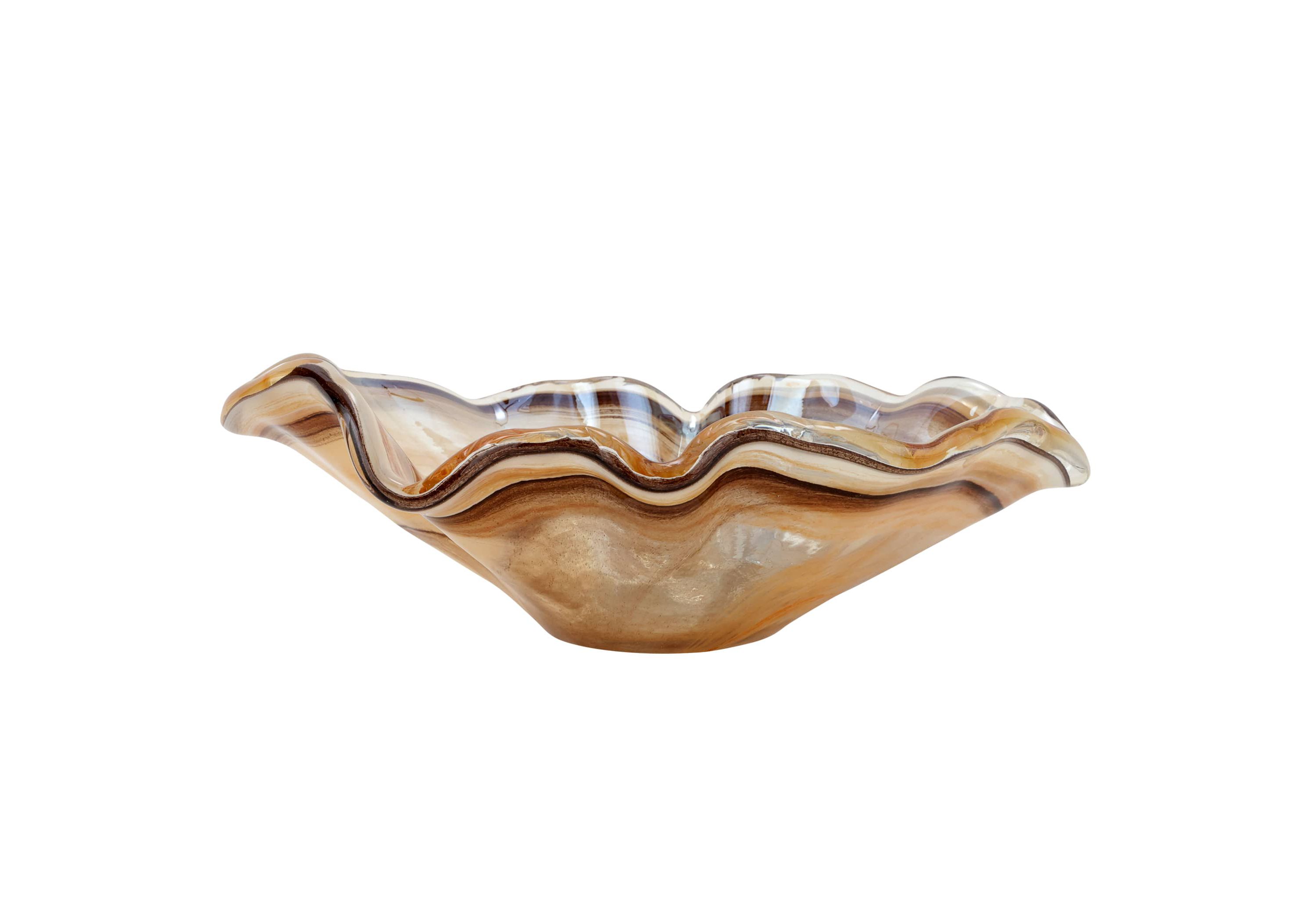 Onda Glass Tortoiseshell Large Bowl