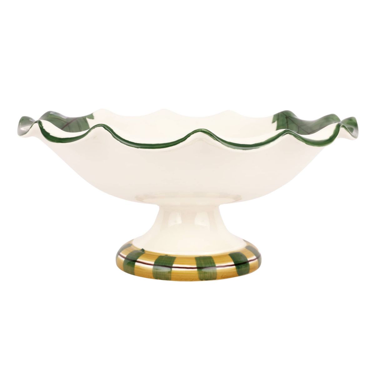 Old St. Nick Pedestal Fruit Bowl