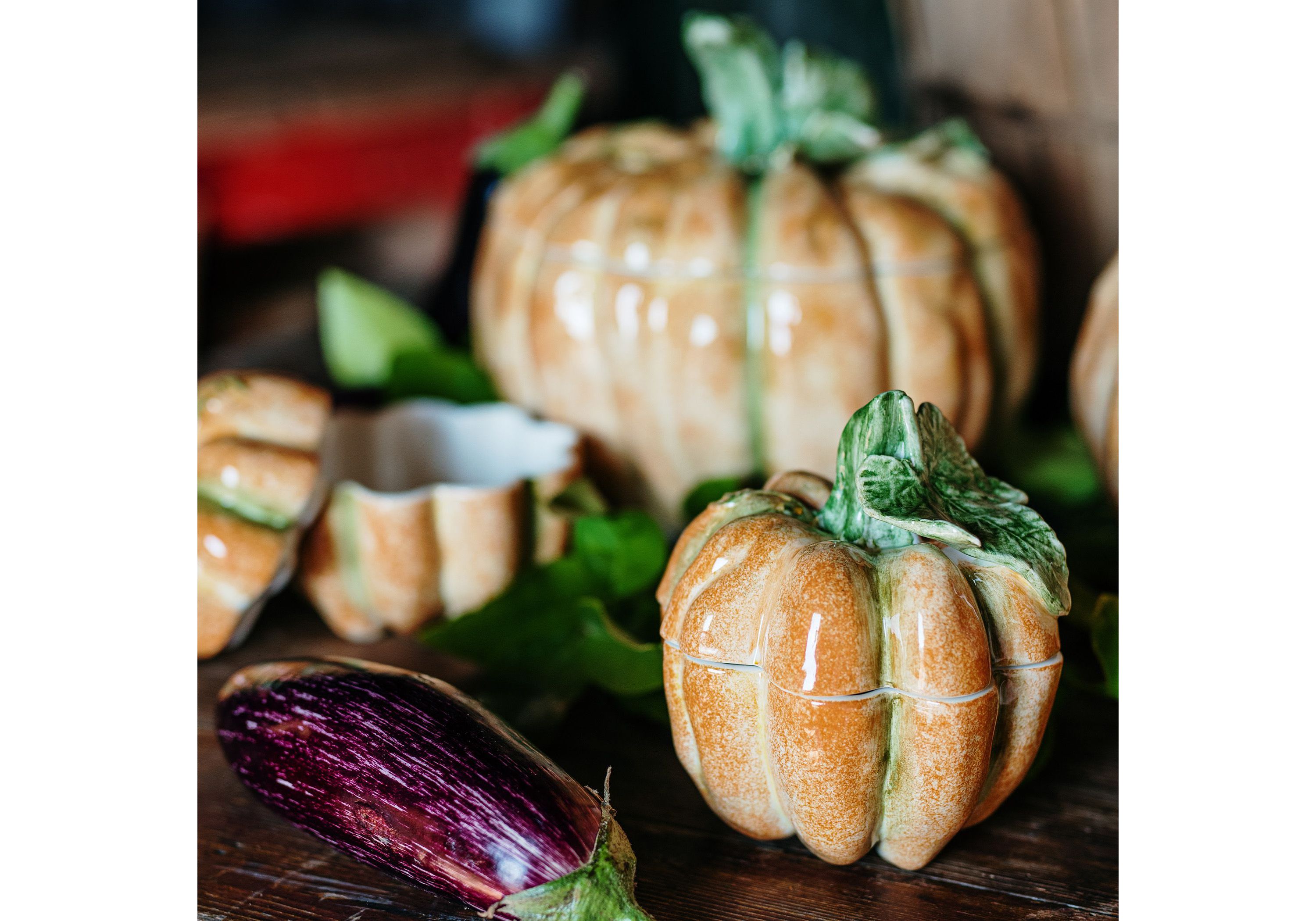 Pumpkins Small Covered Pumpkin