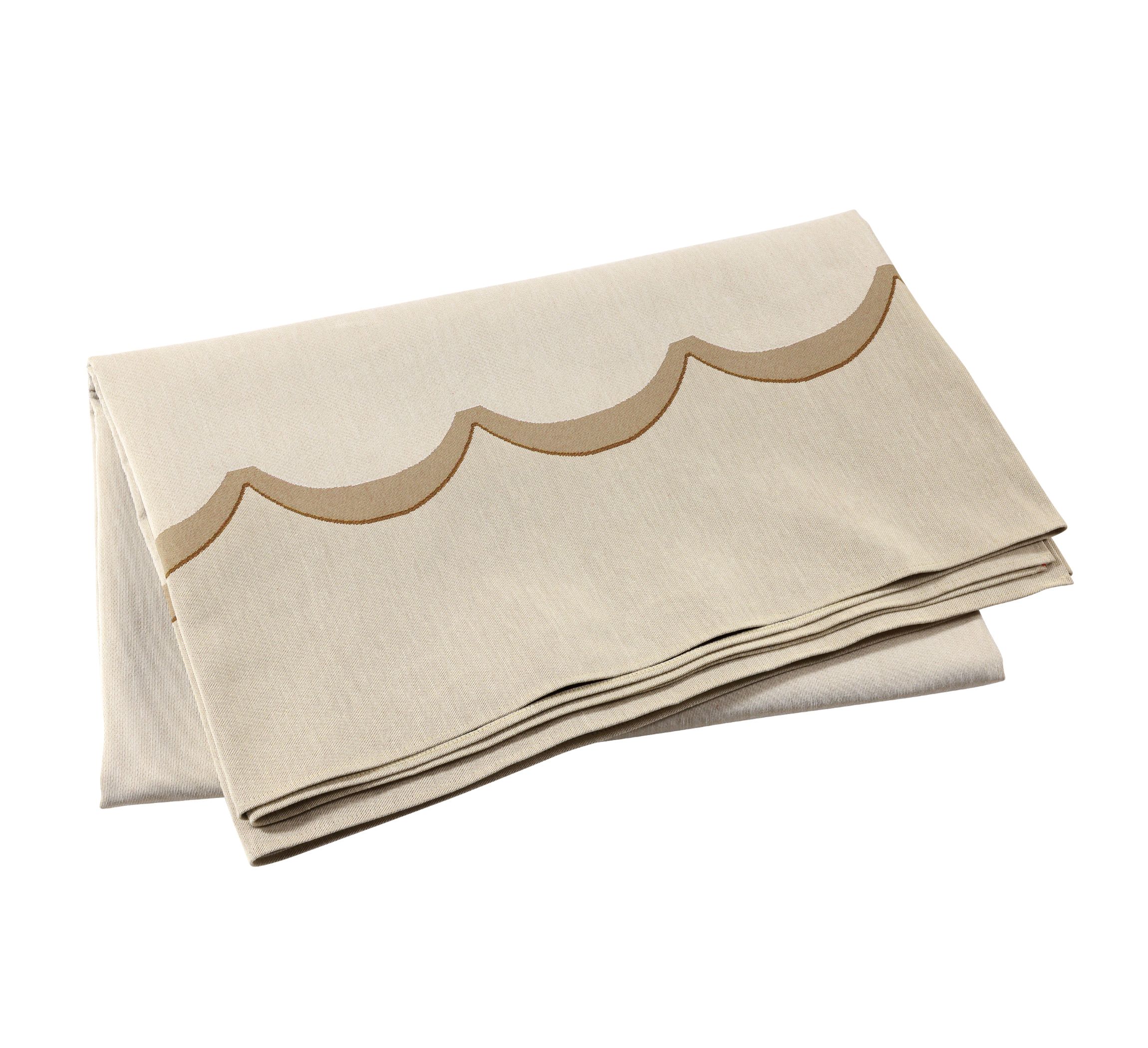 Tavola Blue Scalloped Tablecloth