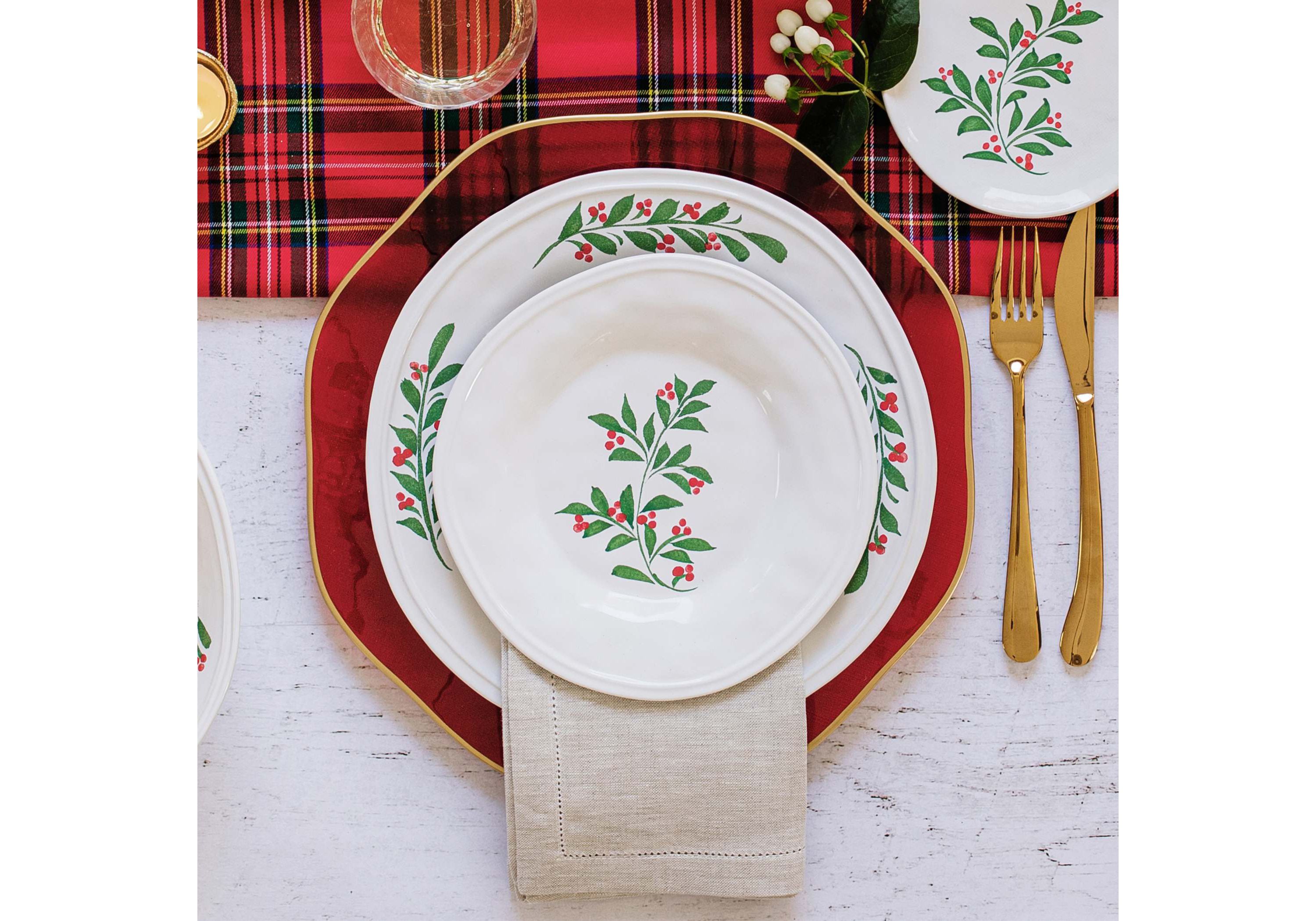 Aria Holiday Salad Plate
